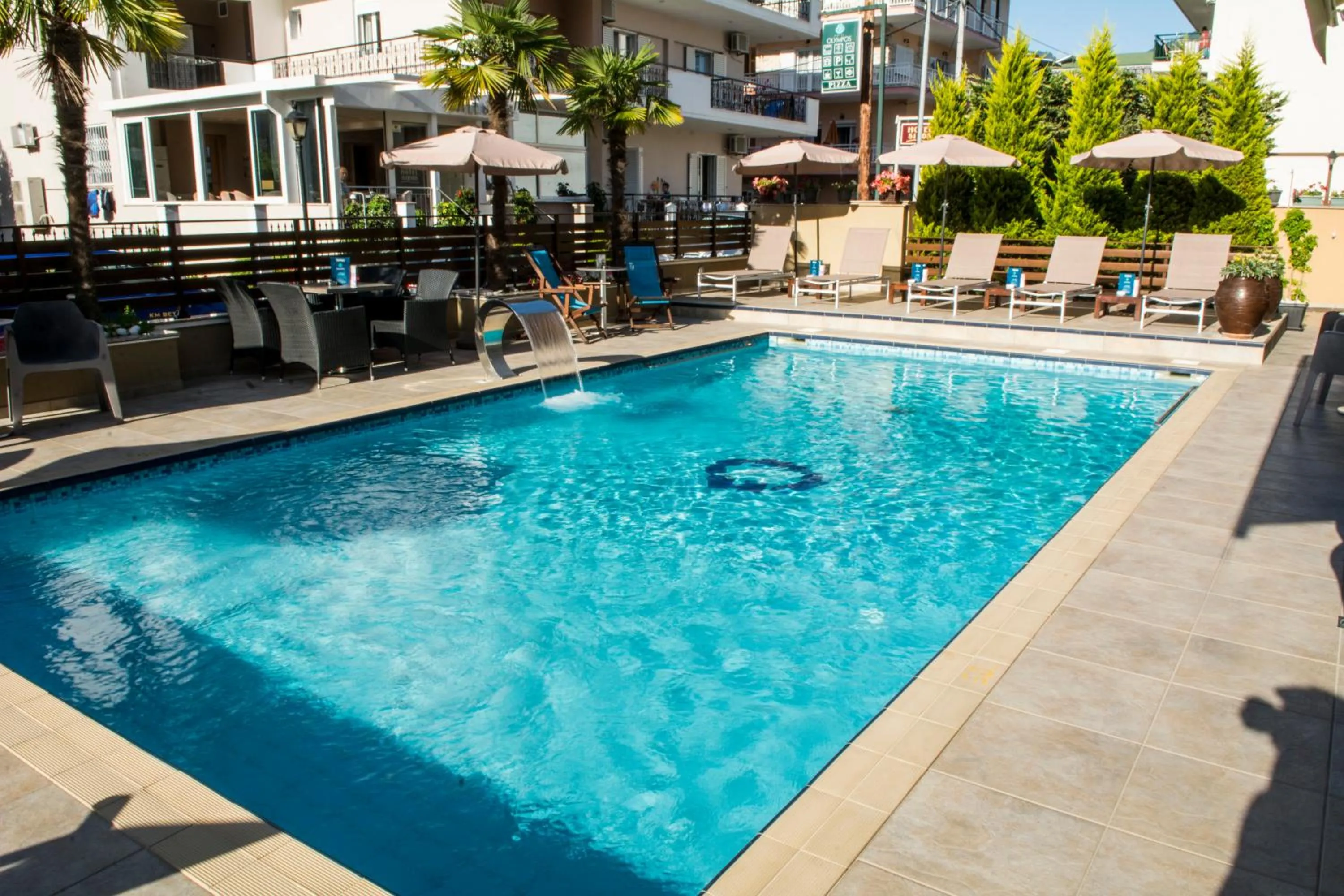 Swimming pool in Olympos Suites Apartments