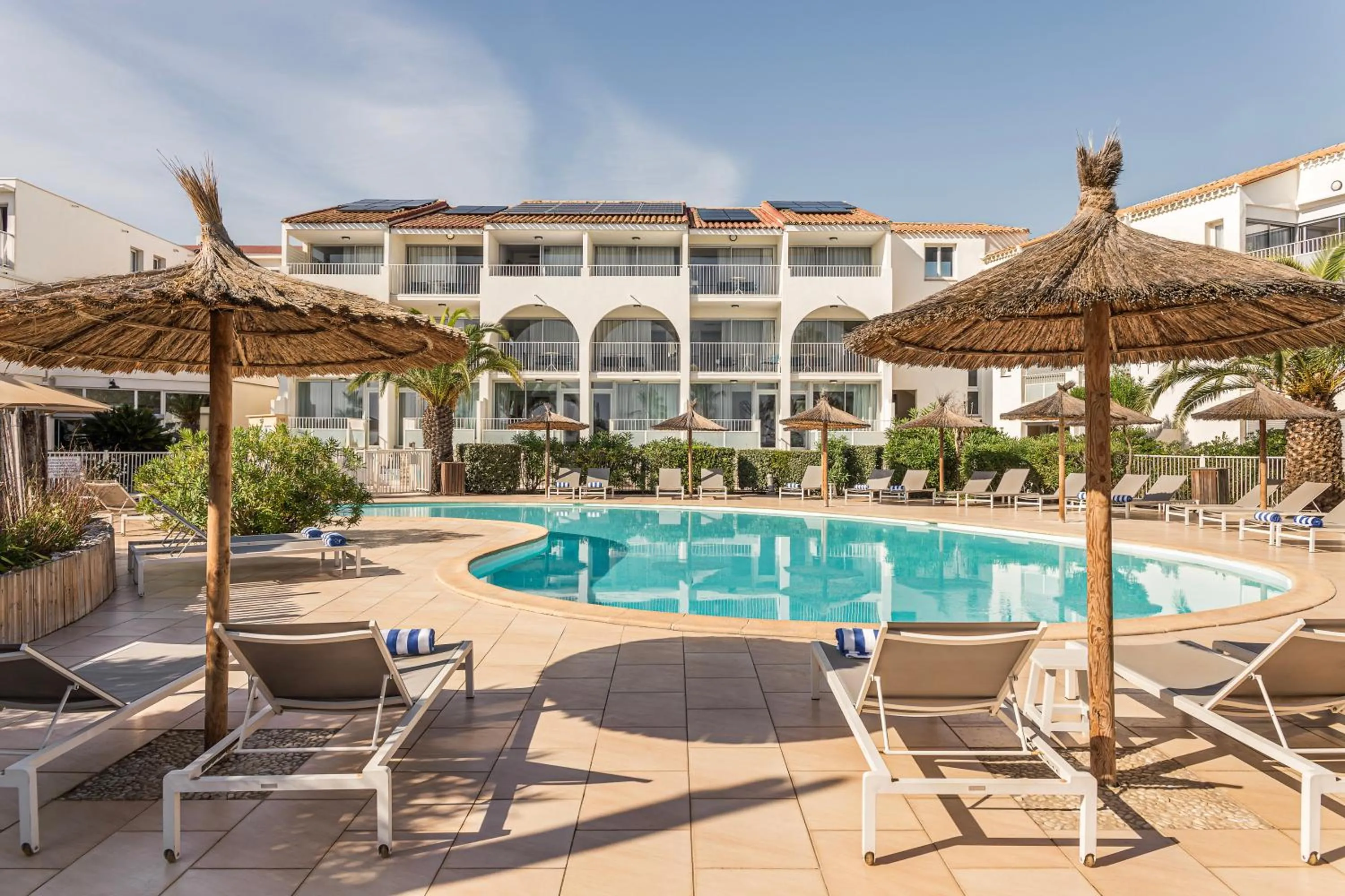 Pool view in Les Bulles de Mer - Hotel & Spa sur la Plage