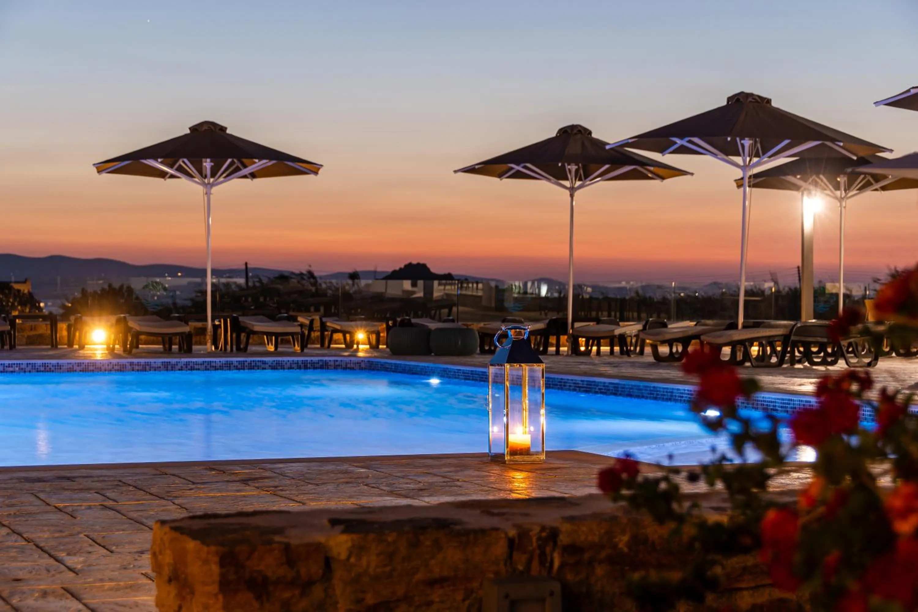 Patio in Evripus Suites