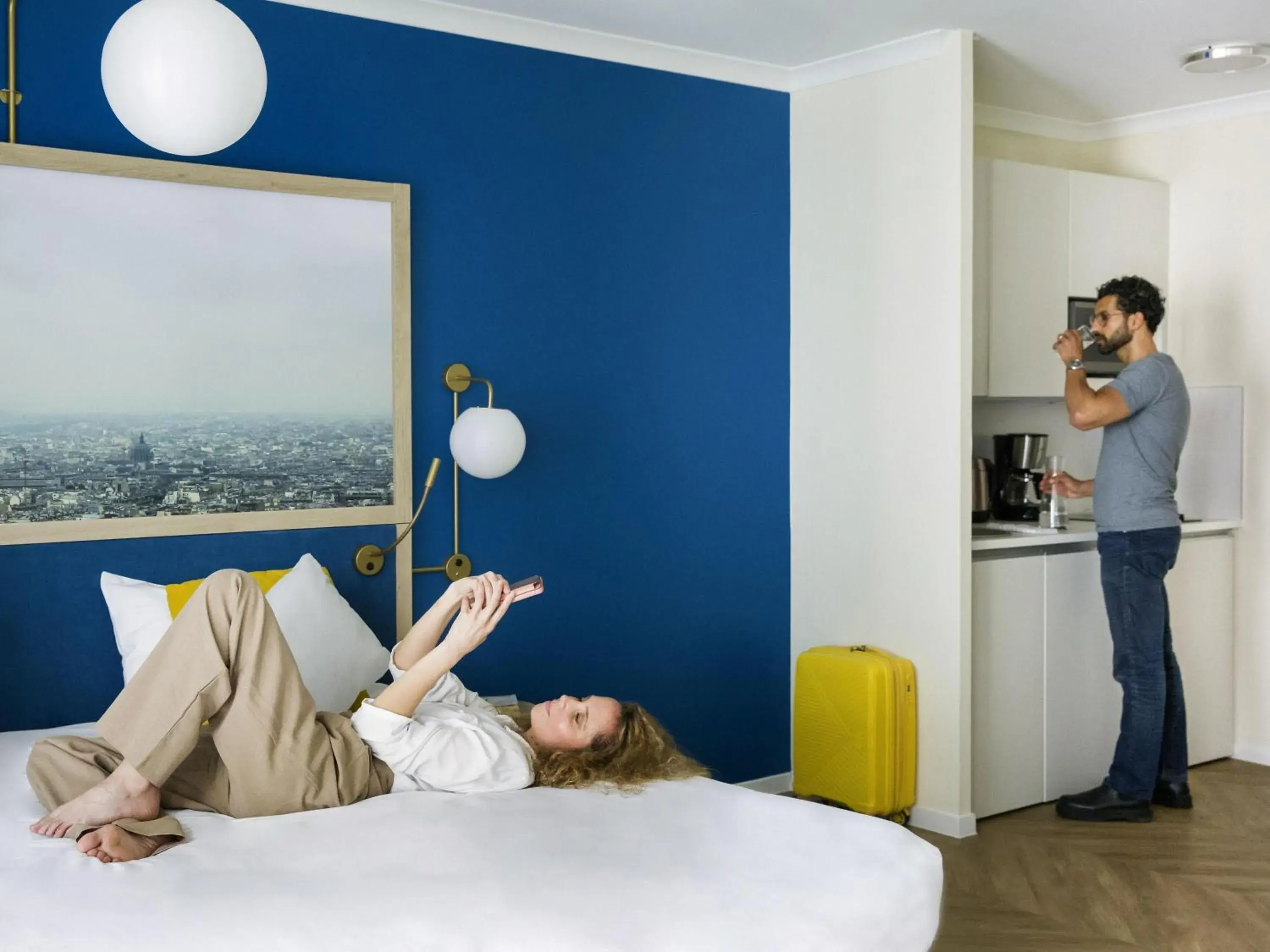 Bedroom, Bed in Aparthotel Adagio Porte de Versailles Bedroom, Bed in Aparthotel Adagio Porte de Versailles