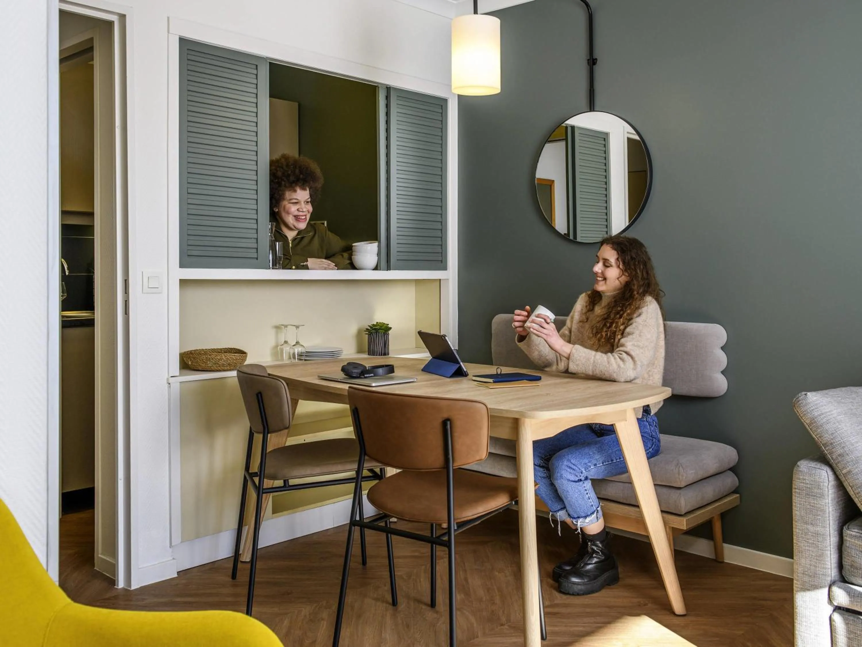 Bedroom in Aparthotel Adagio Paris Buttes Chaumont