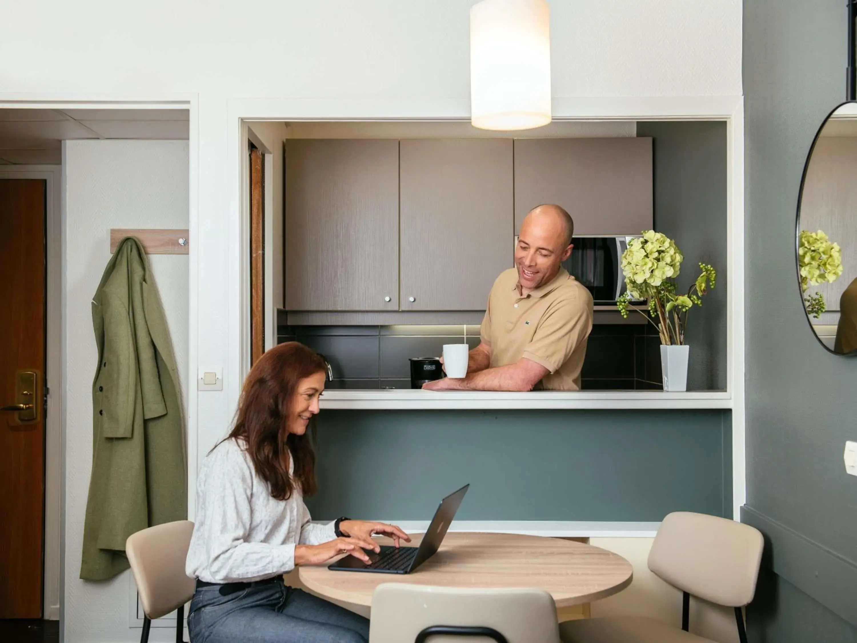 Property building in Aparthotel Adagio La Défense Le Parc Property building in Aparthotel Adagio La Défense Le Parc