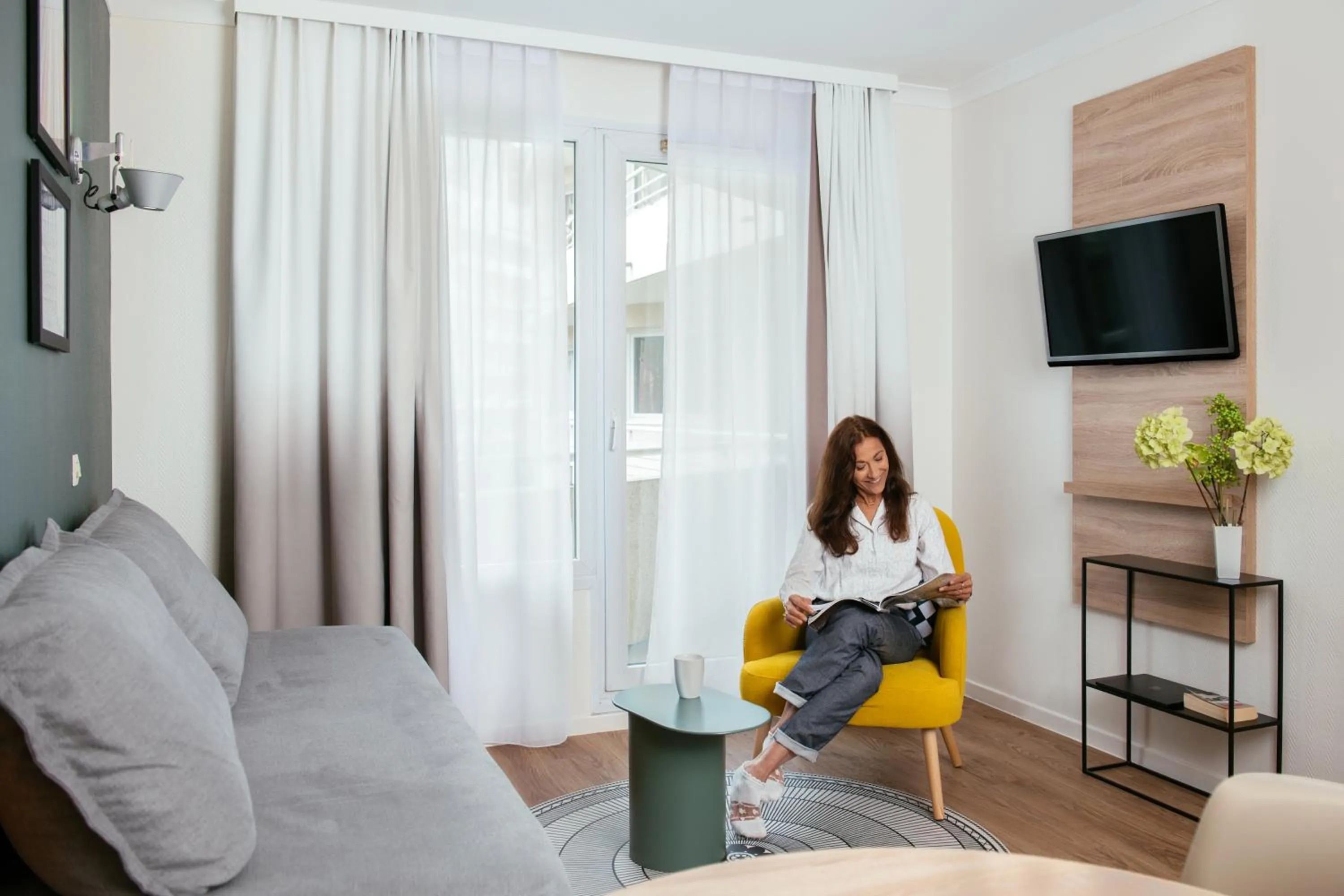 Living room in Aparthotel Adagio La Défense Le Parc