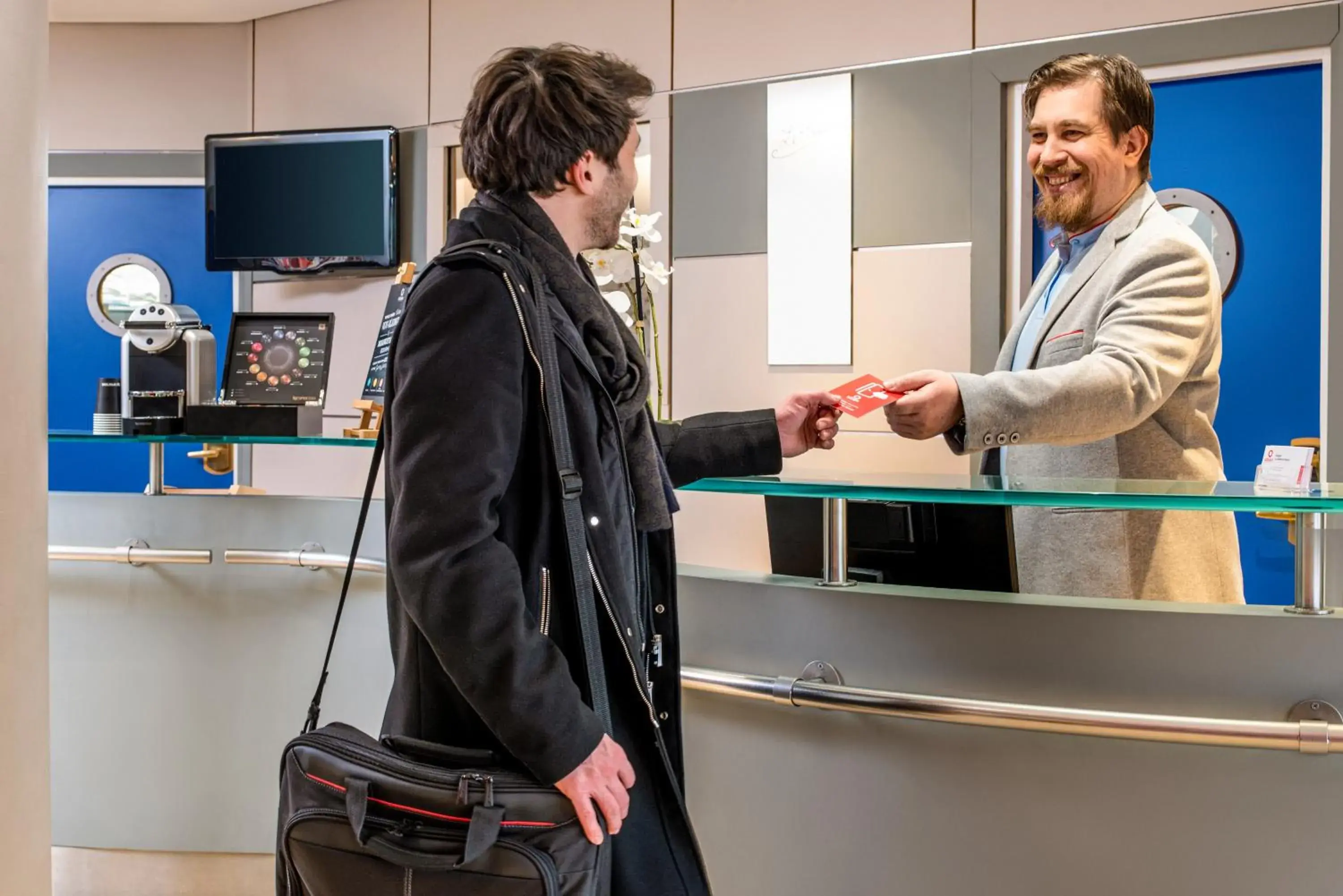 Lobby or reception in Aparthotel Adagio La Défense Kléber Lobby or reception in Aparthotel Adagio La Défense Kléber