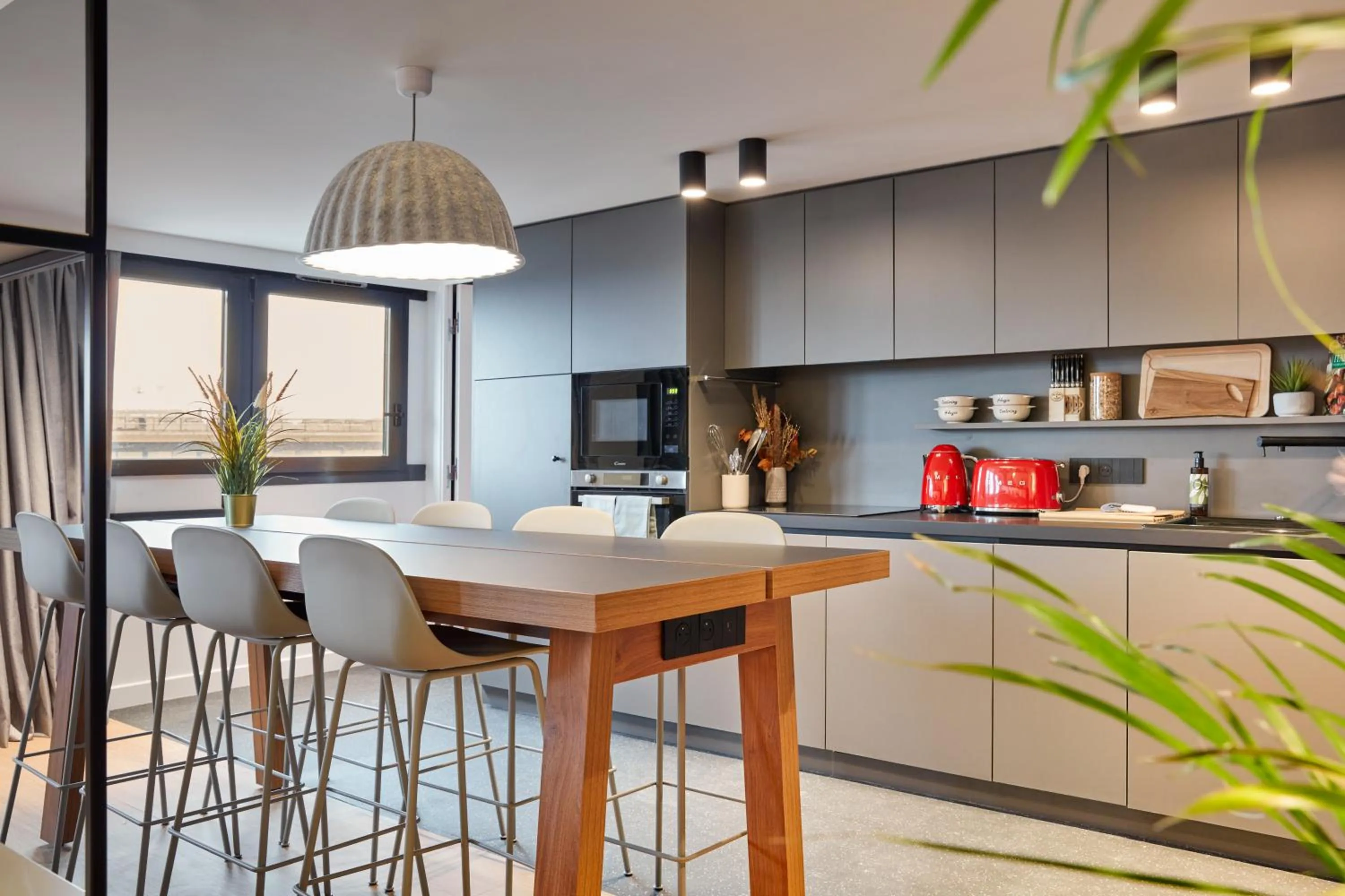 Kitchen or kitchenette in Aparthotel Adagio Paris Bercy Village