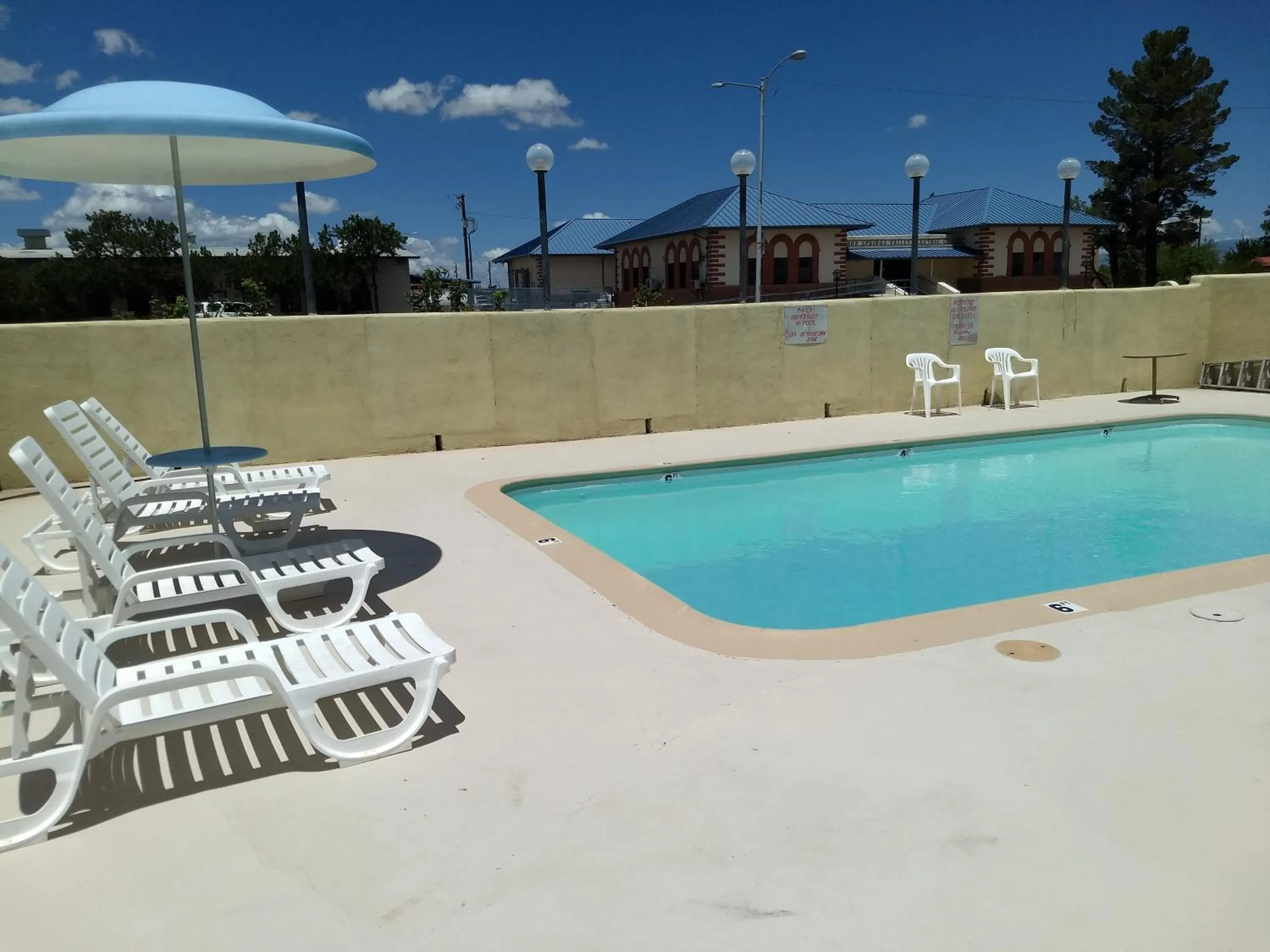 Pool view in Motel 8 Willcox