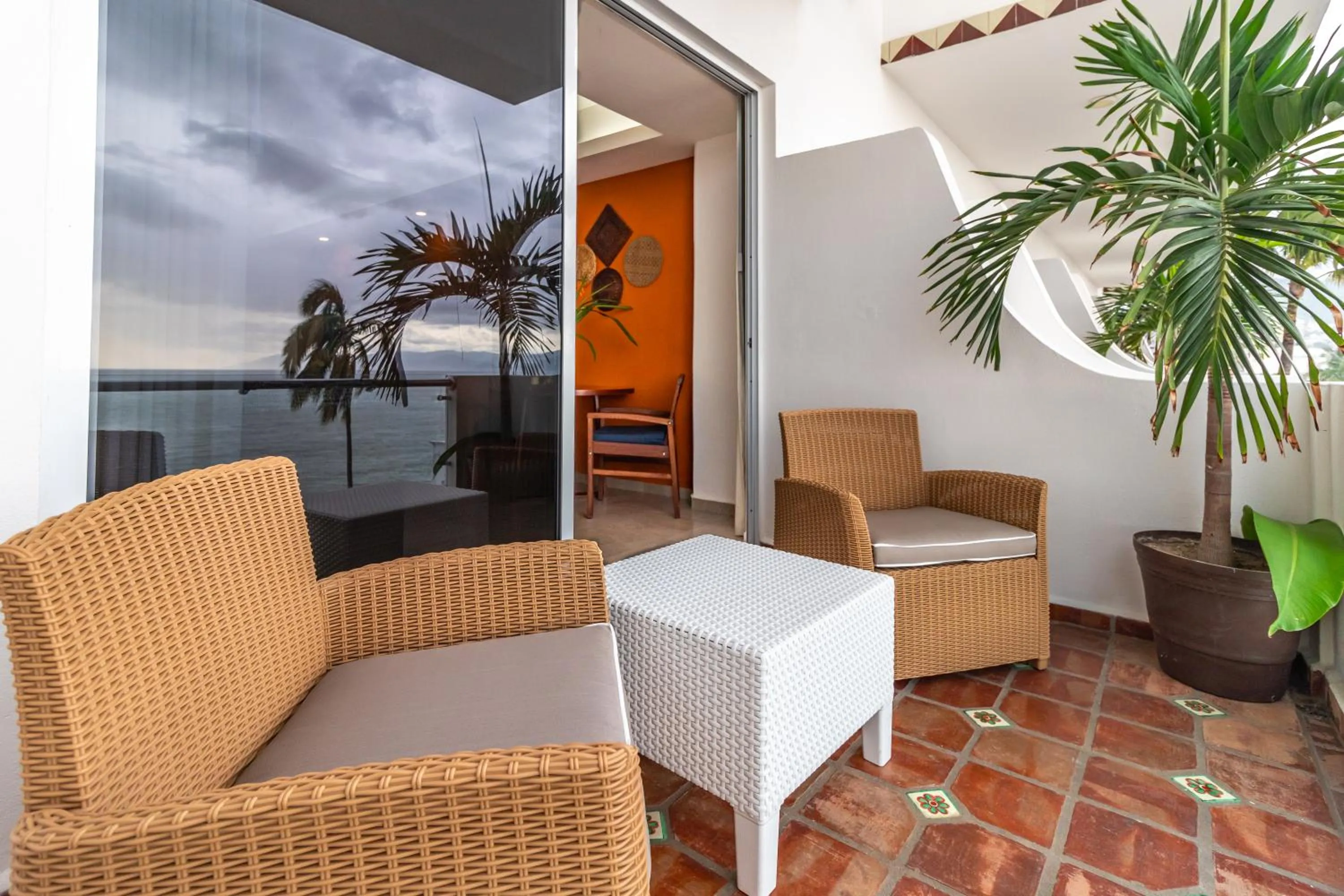 Balcony/Terrace in The Paramar Beachfront Boutique Hotel With Breakfast Included - Downtown Malecon