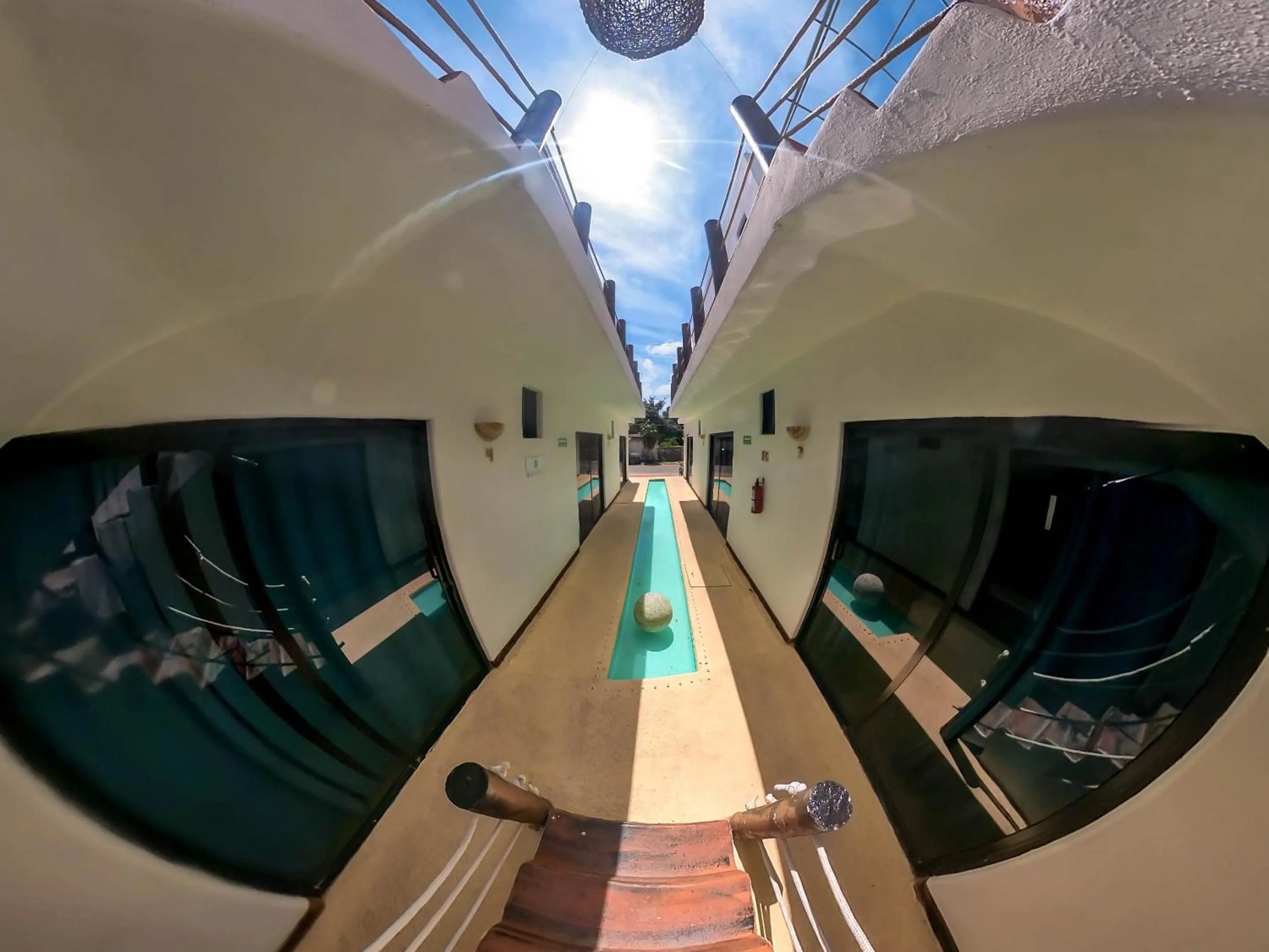 Property building in Ade Hotel Bacalar