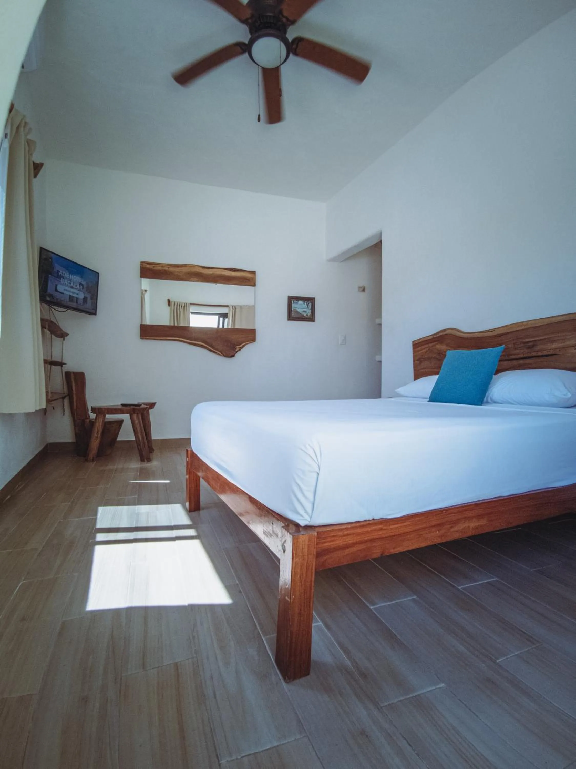 Bed in Ade Hotel Bacalar