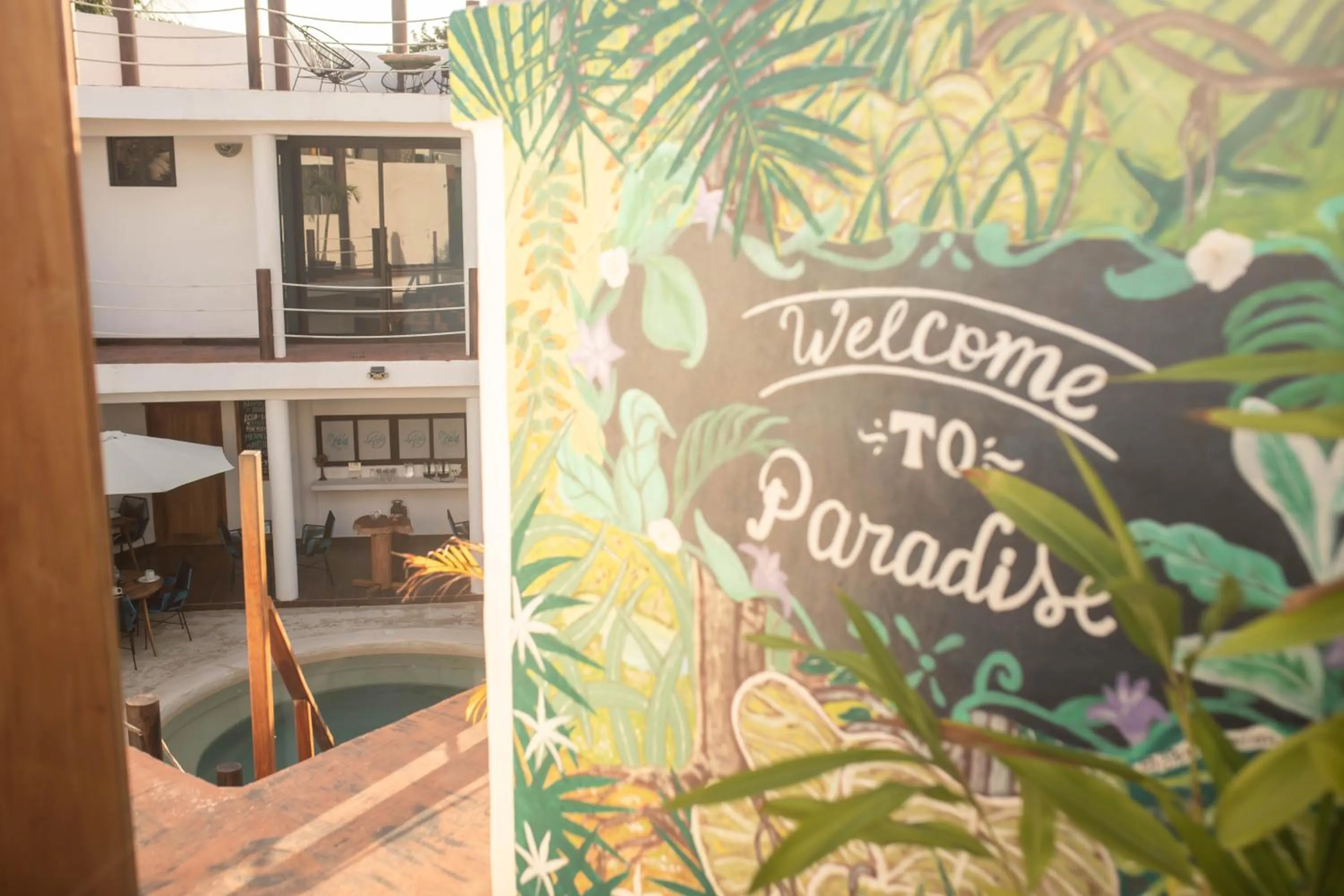 Property building in Ade Hotel Bacalar