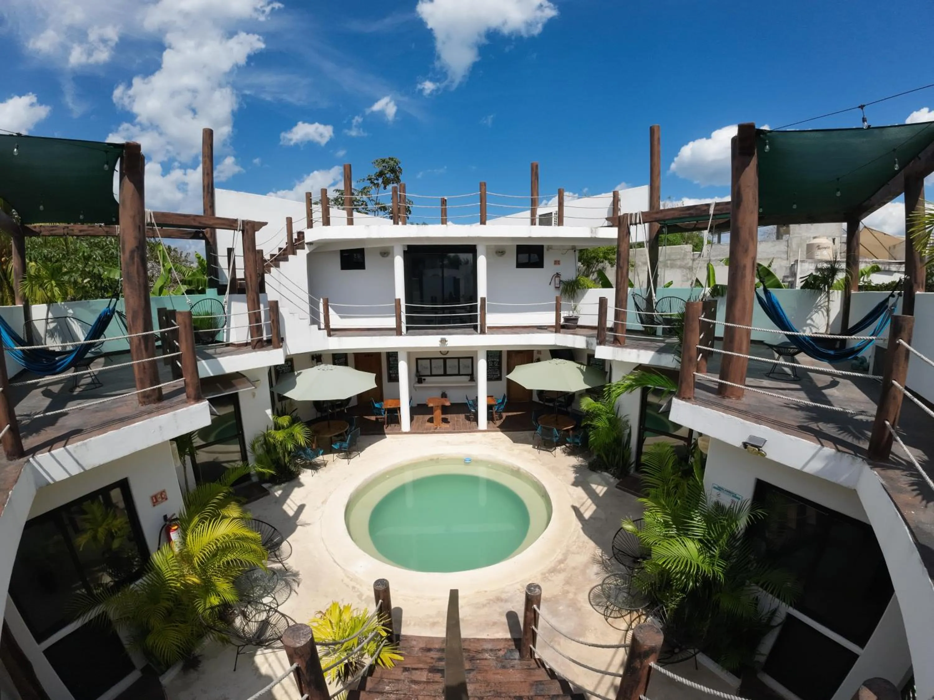 Patio in Ade Hotel Bacalar