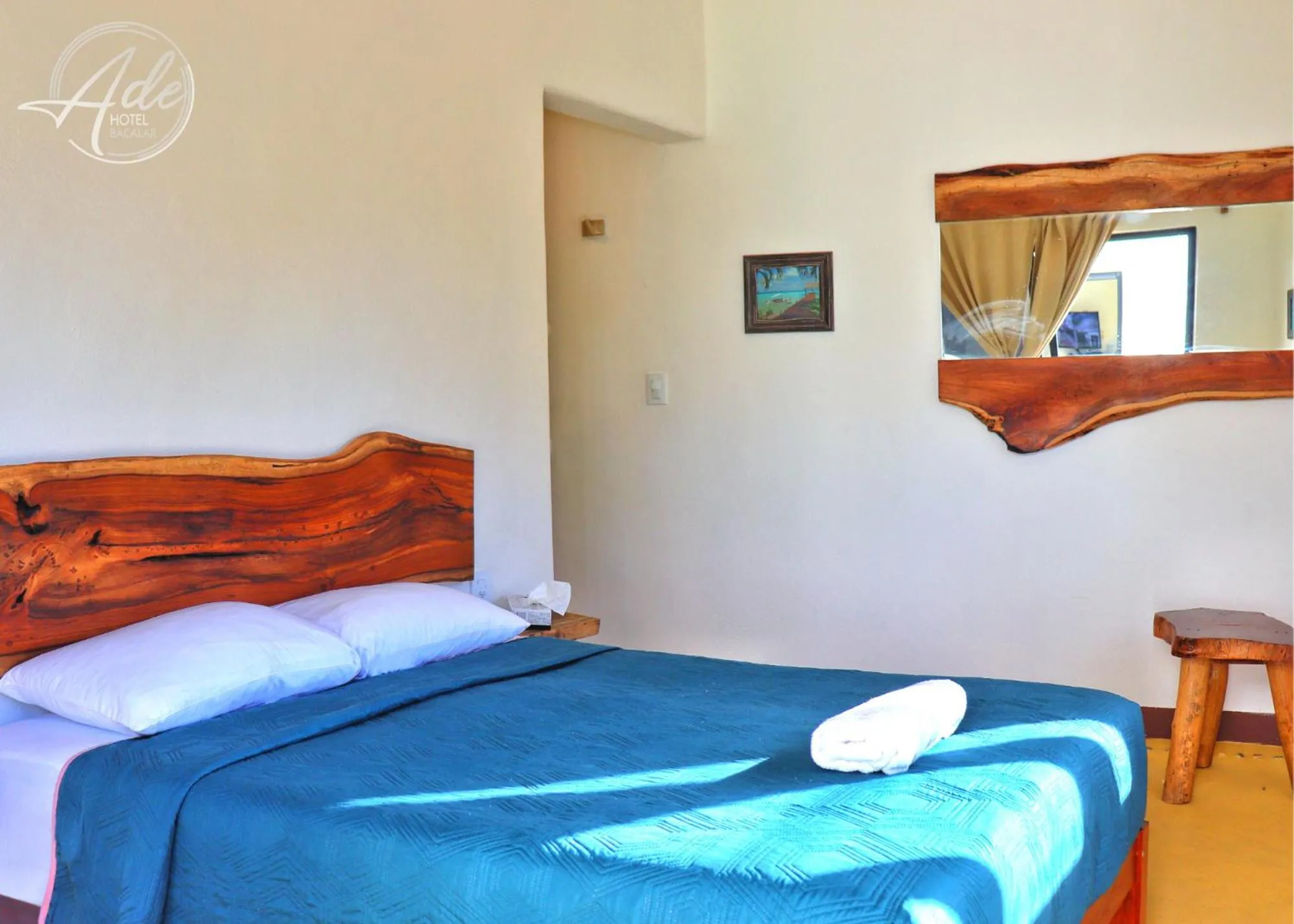 Bed in Ade Hotel Bacalar