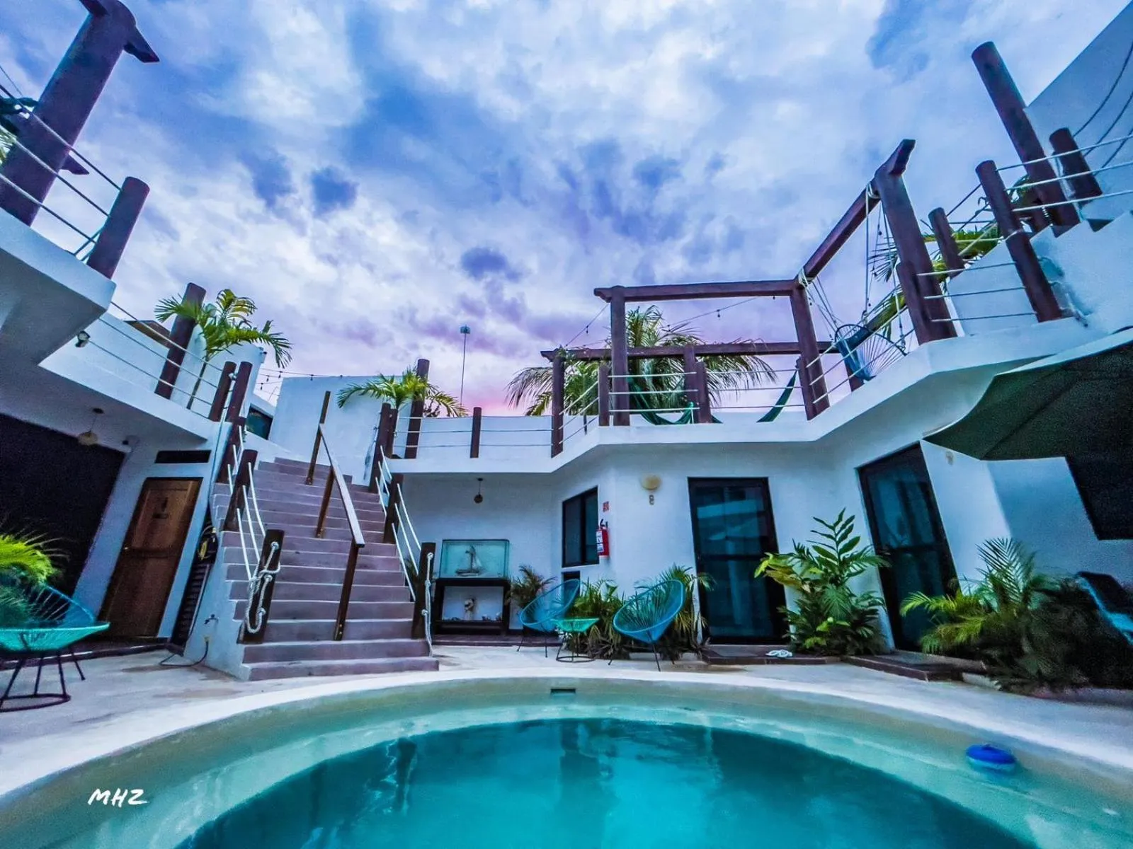 Property building in Ade Hotel Bacalar