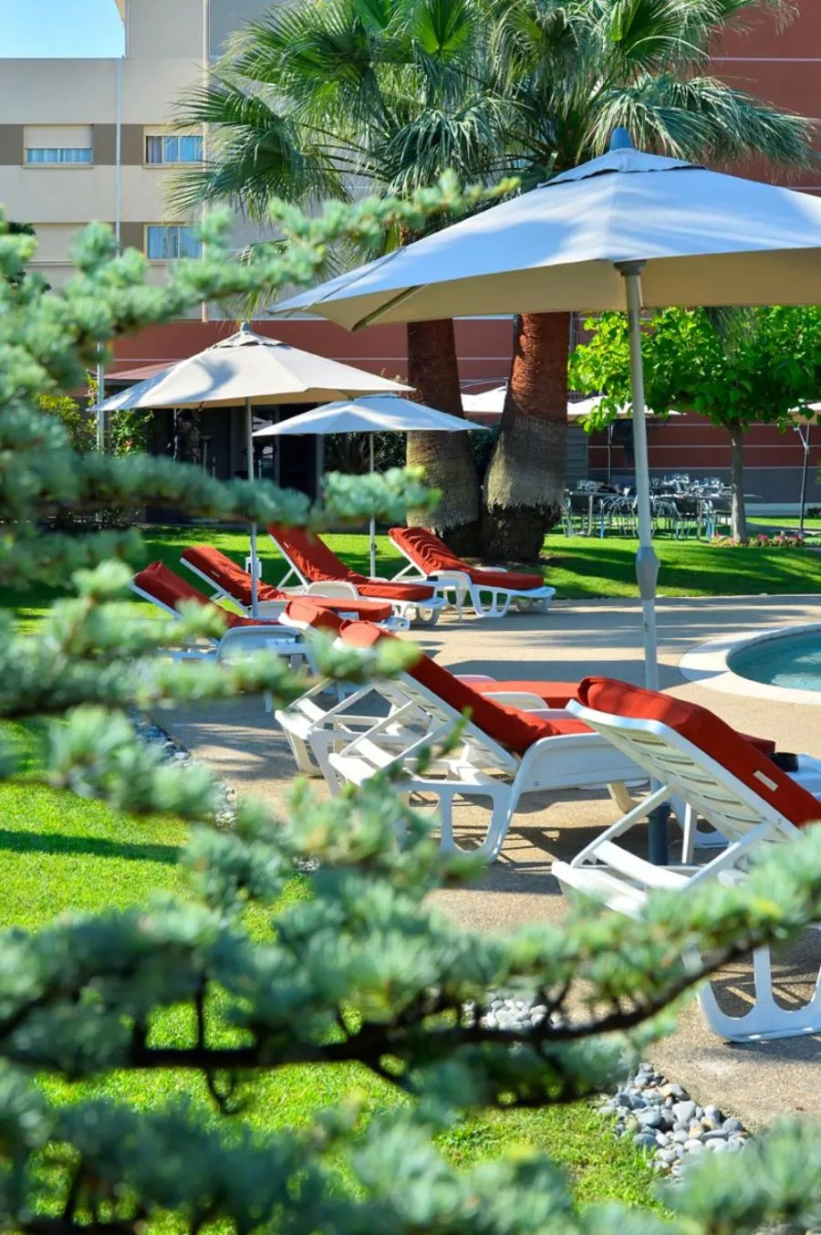 Garden in Servotel Saint-Vincent