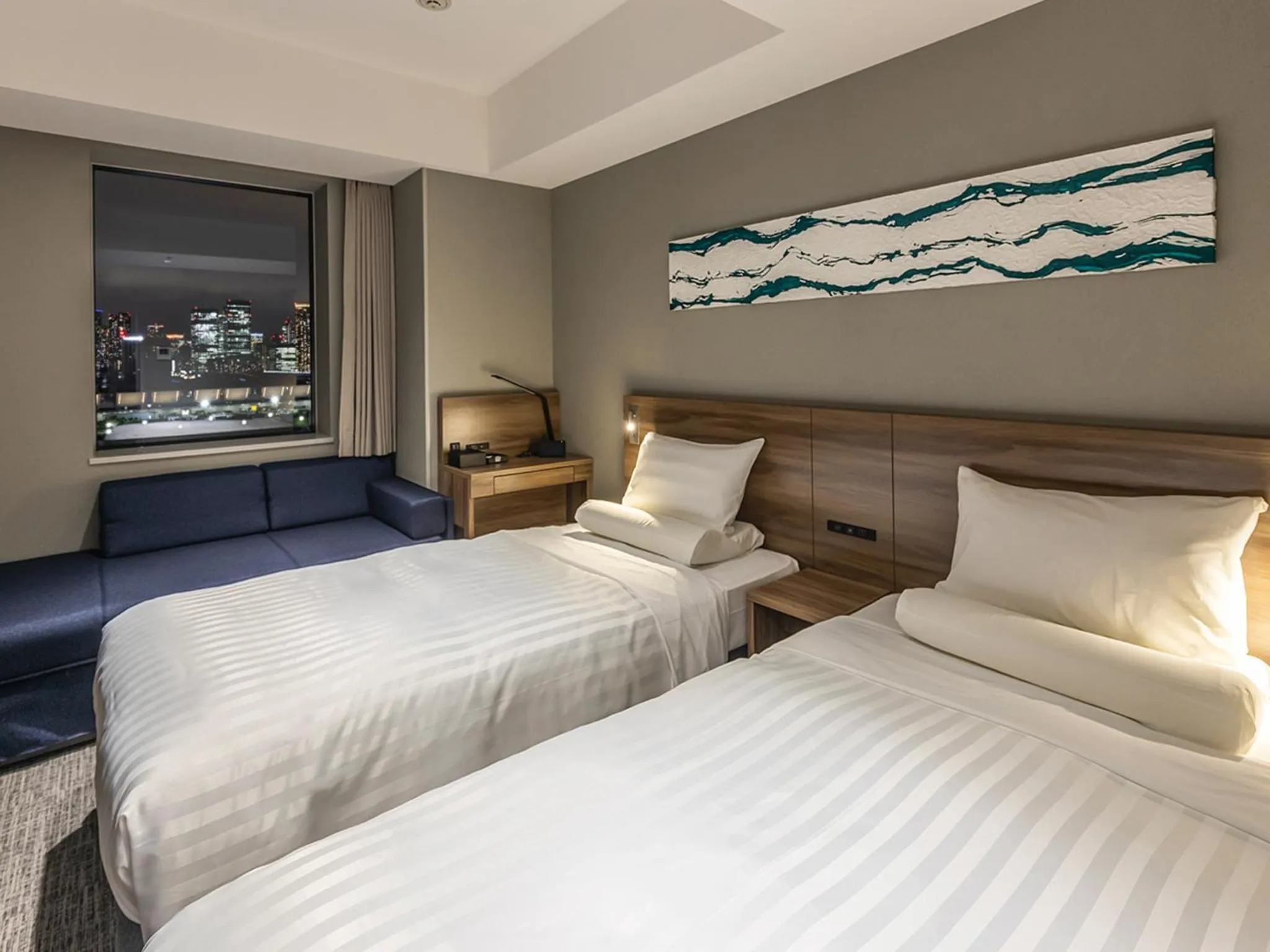 City view, Bed in Far East Village Hotel Tokyo Ariake