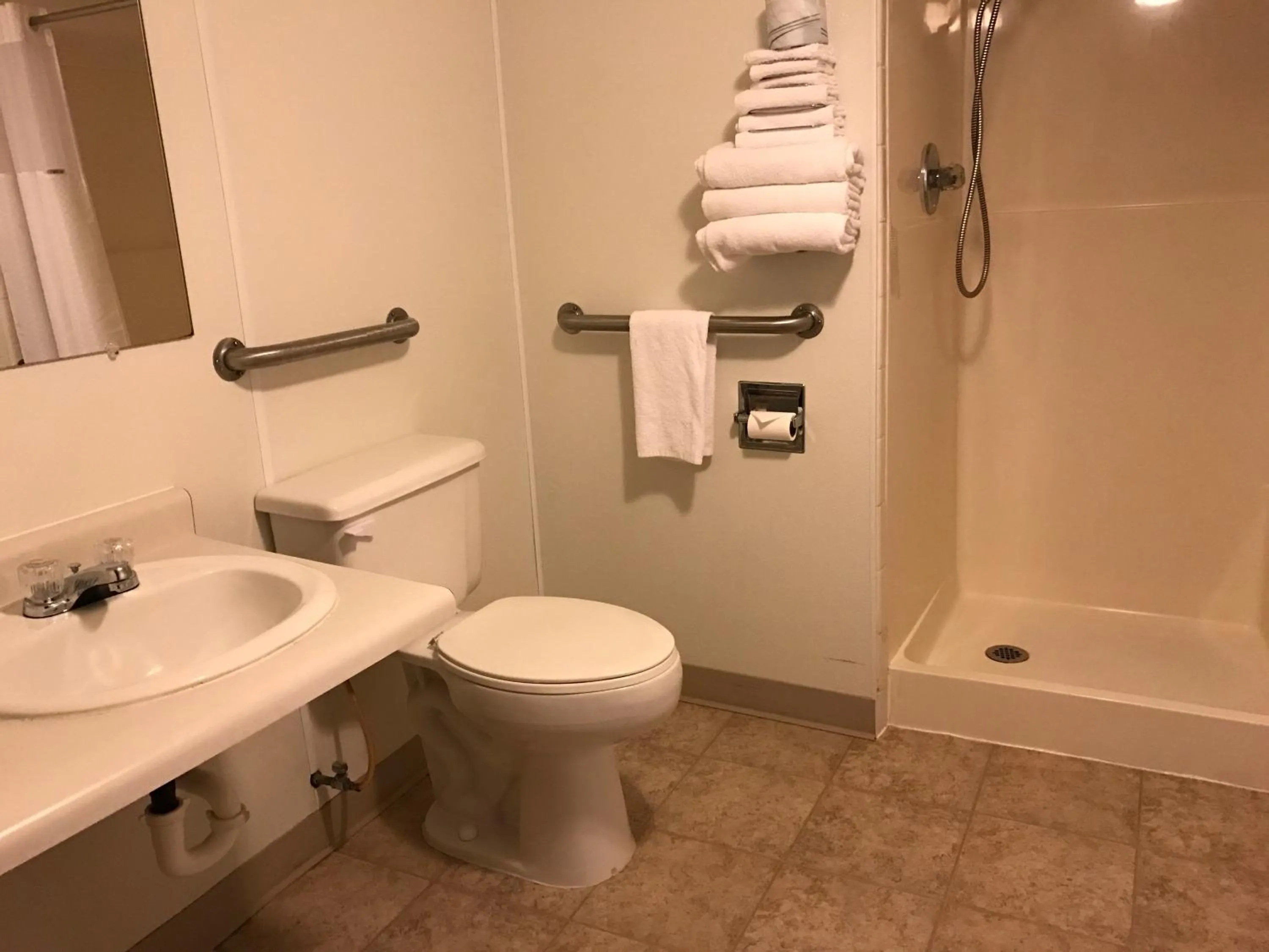 Bathroom in Super 8 by Wyndham Redfield