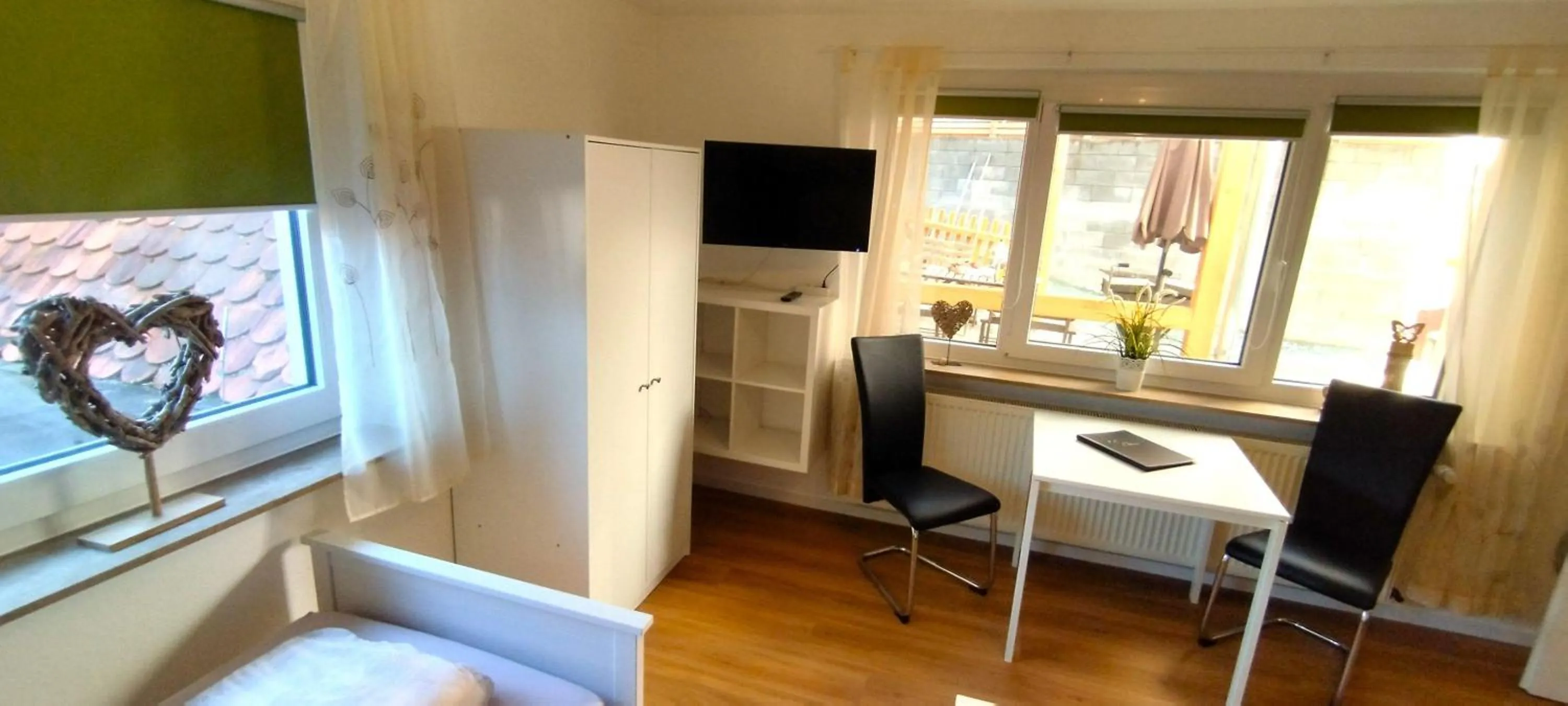 Bed in Unterkunft4You-Ferienhaus-Zum-Burgfried