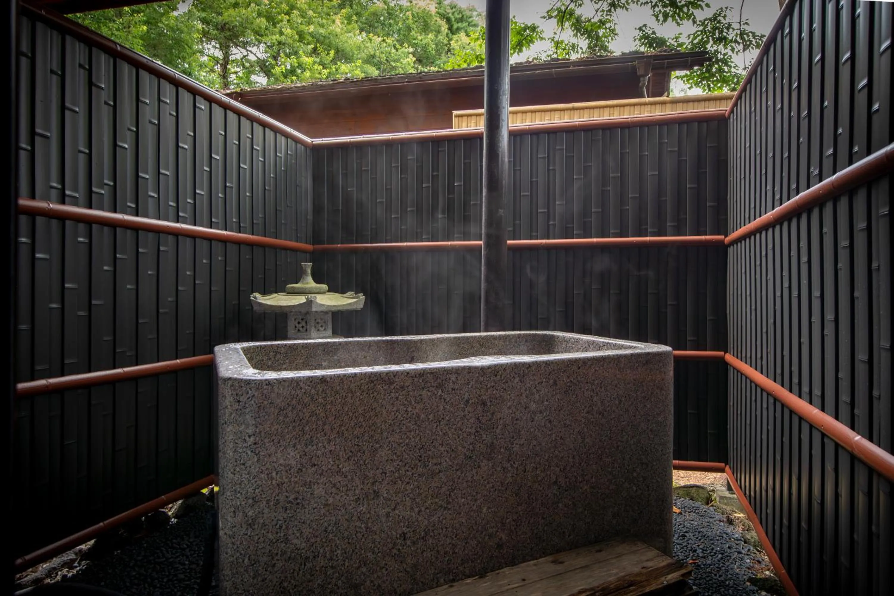 Open Air Bath in Fujiyama Inn Conifer