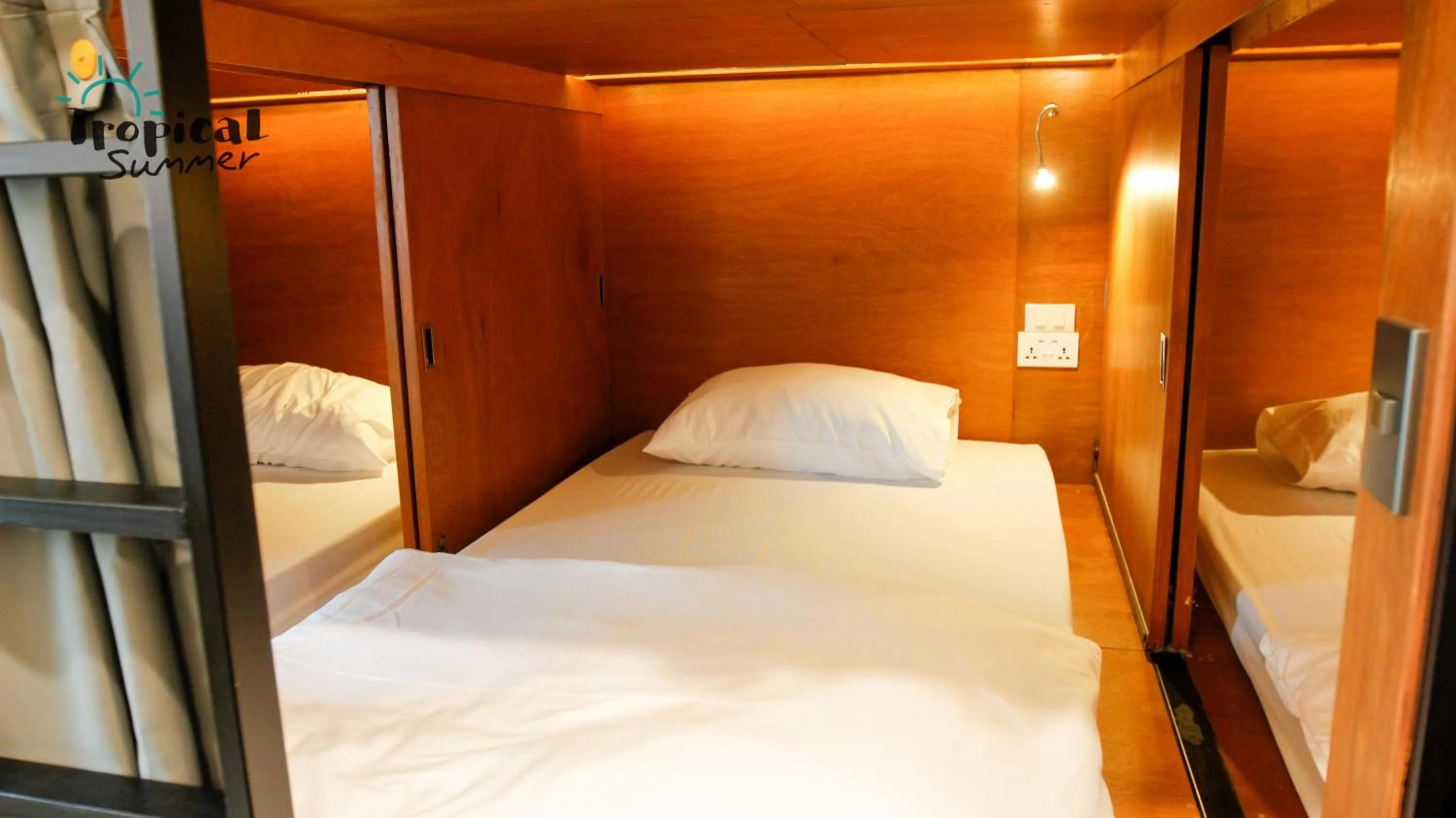 Bed in Tropical Summer Hostel