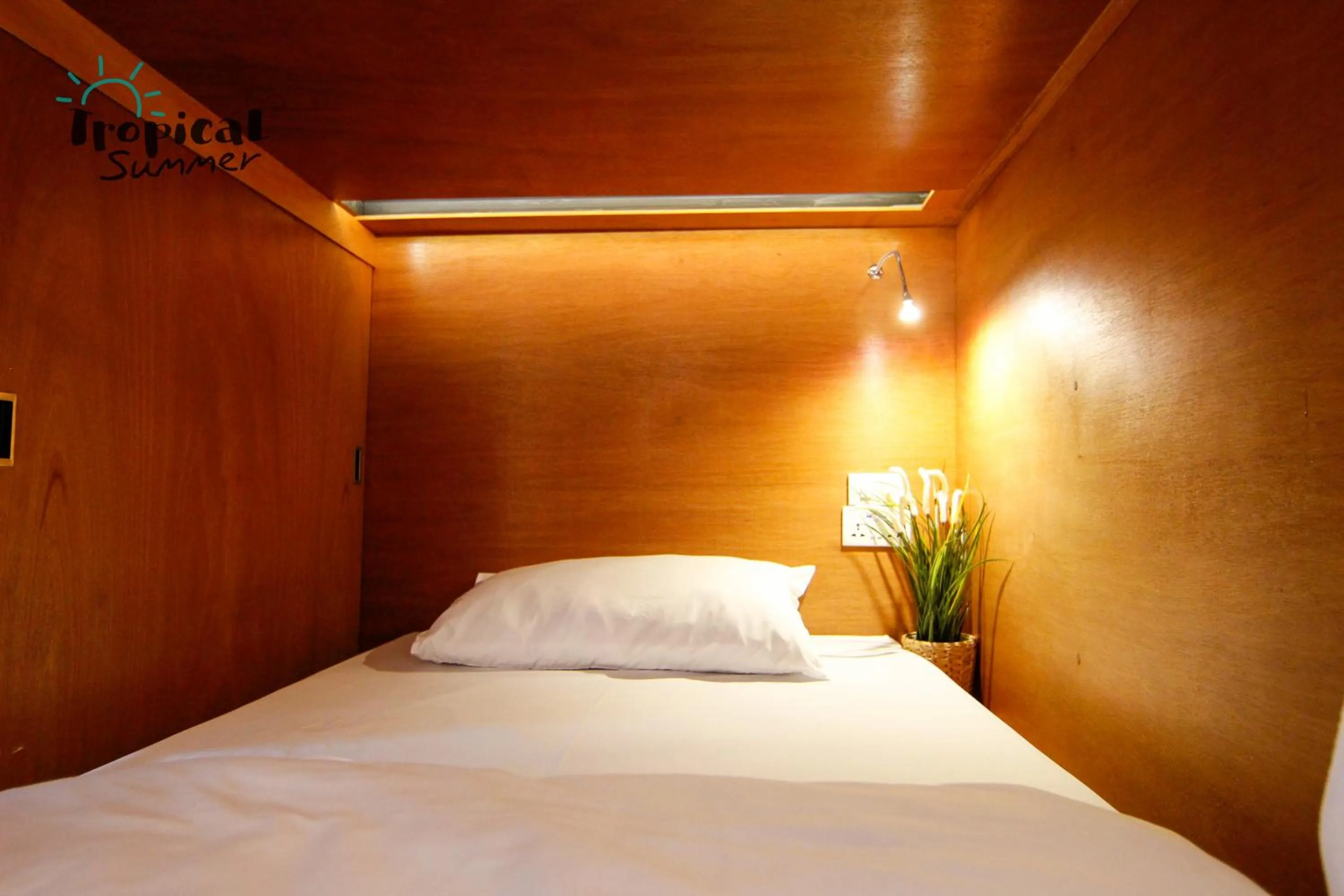 Bed in Tropical Summer Hostel