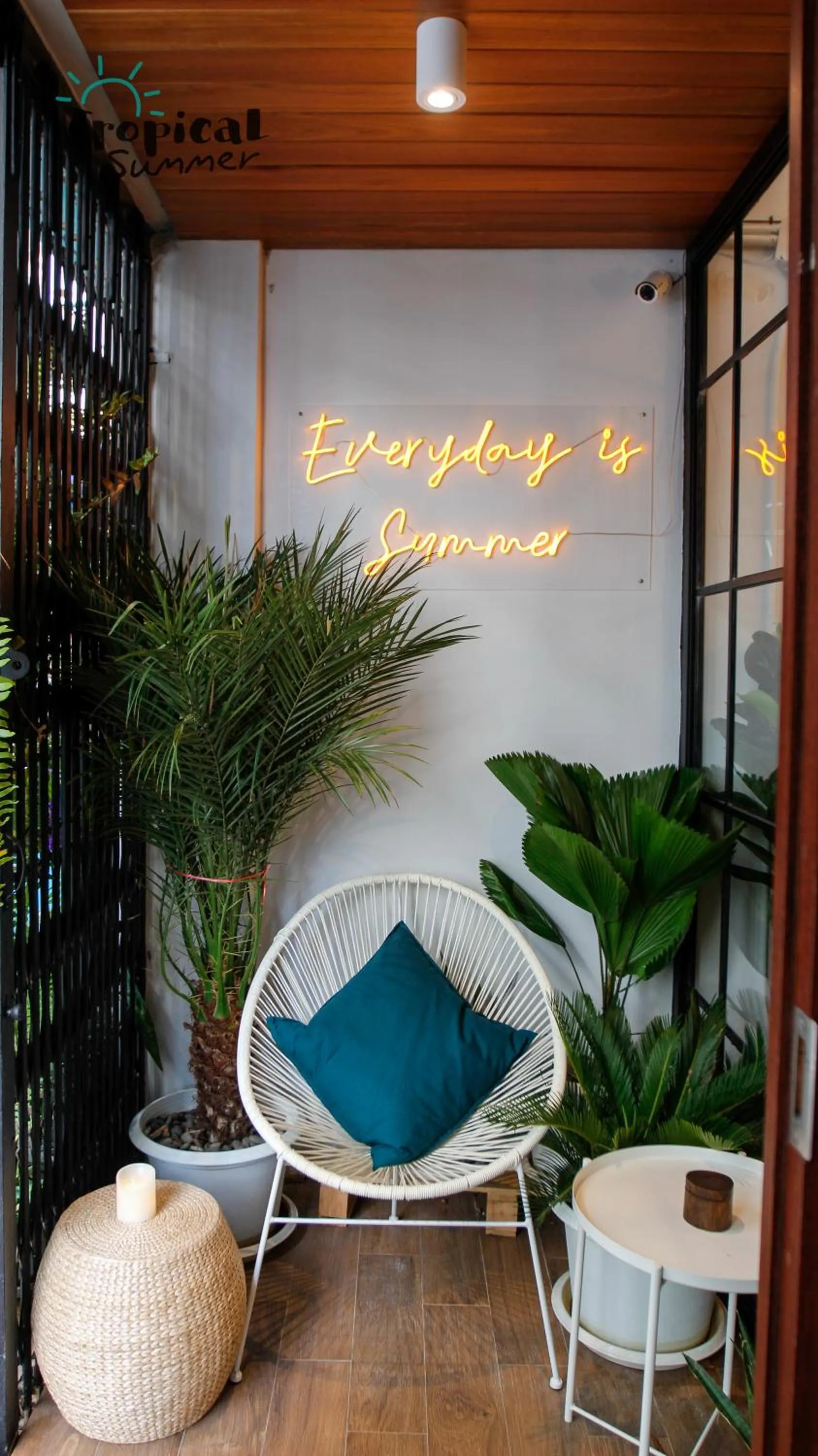 Balcony/Terrace in Tropical Summer Hostel