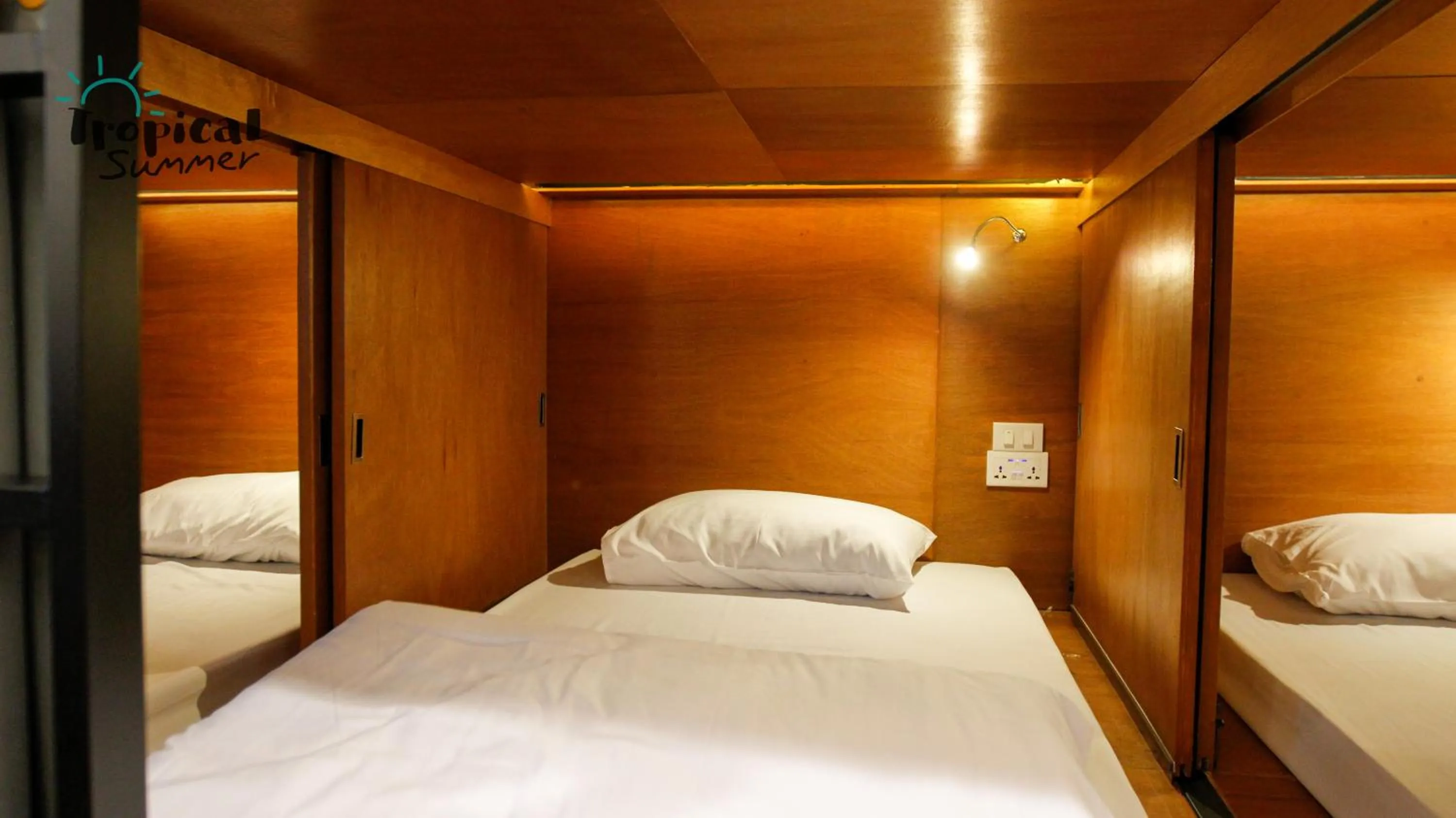 Bed in Tropical Summer Hostel