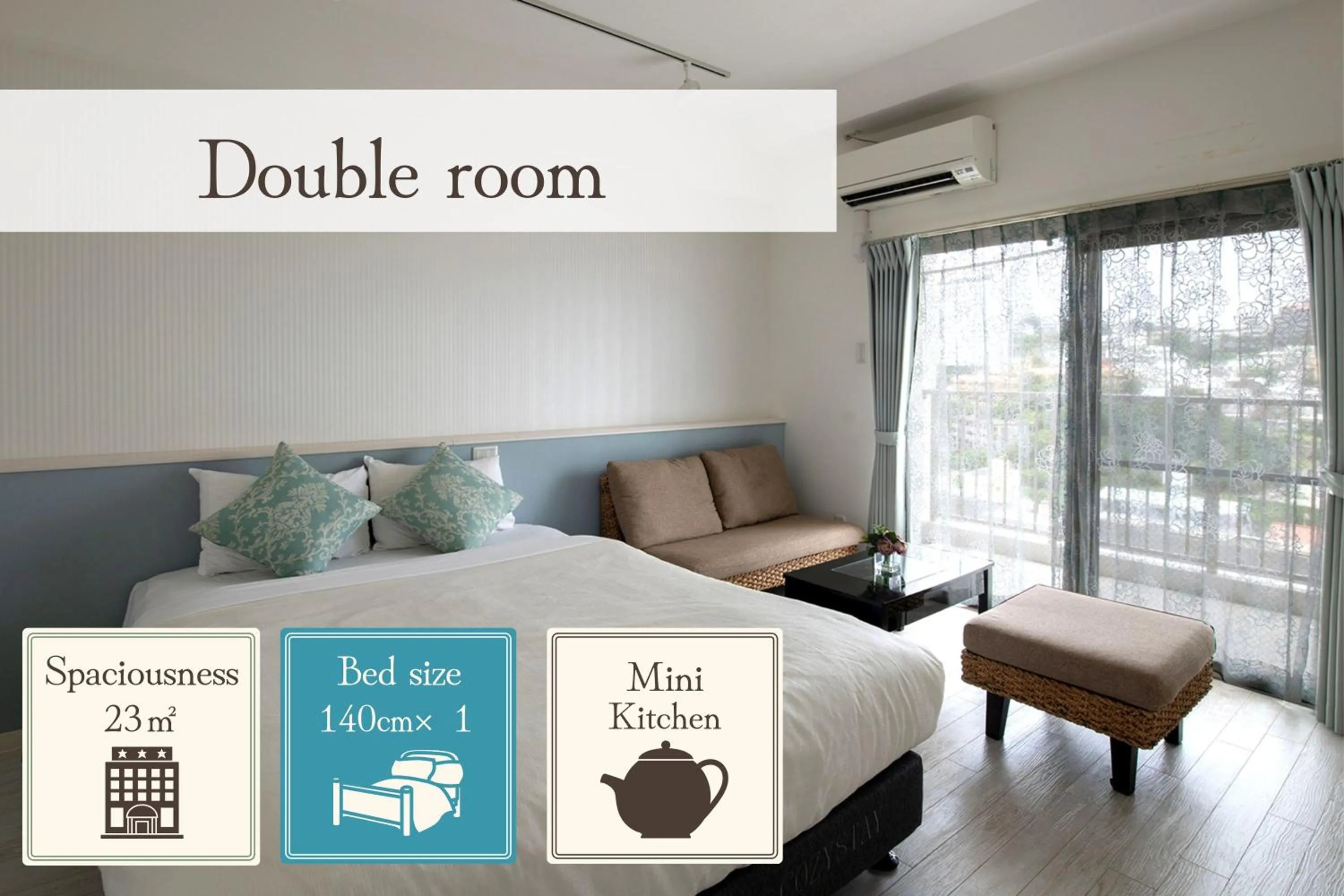 Photo of the whole room, Bed in Cozy Stay in Naha