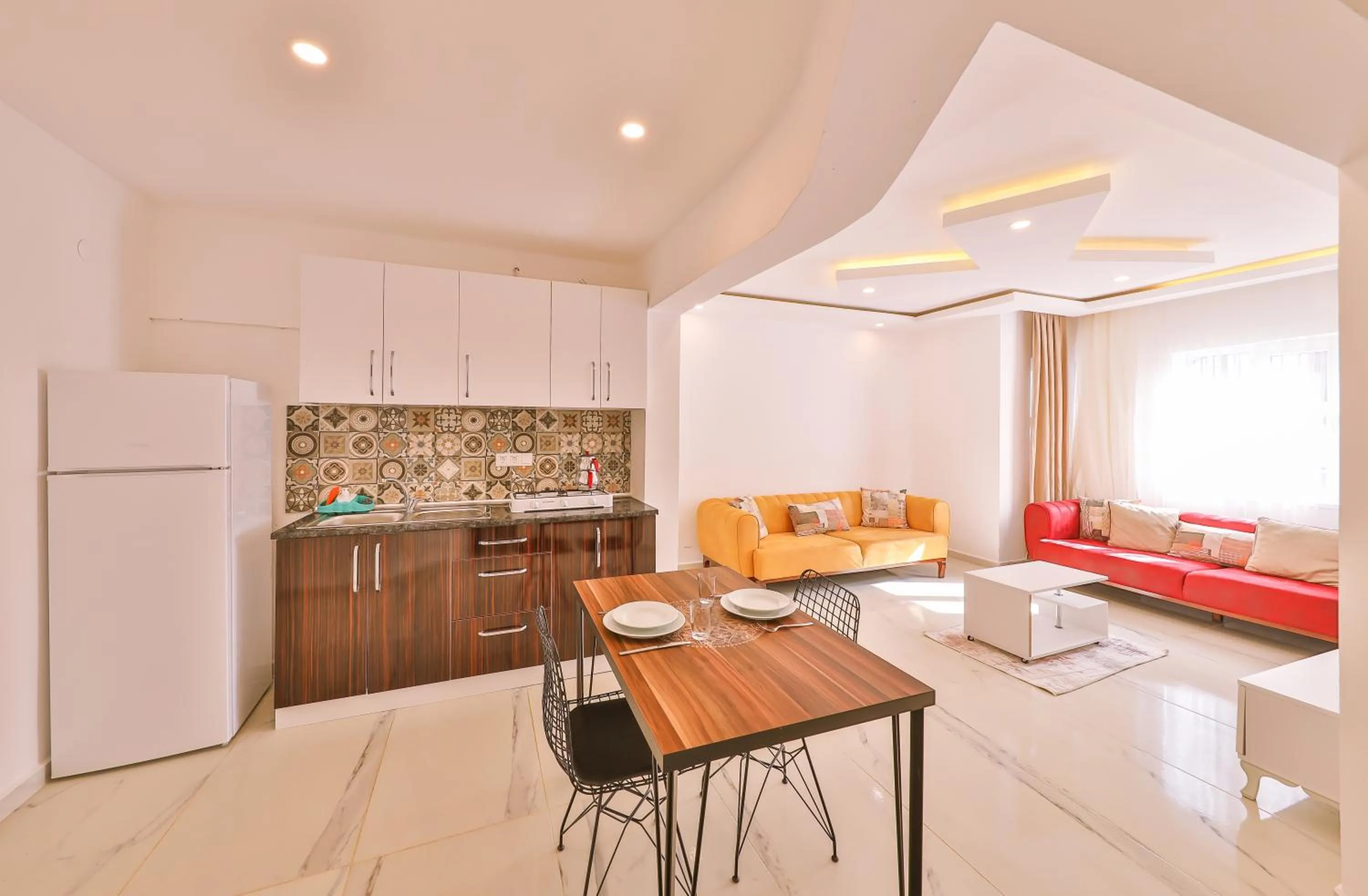 Seating area in 3 House Apart