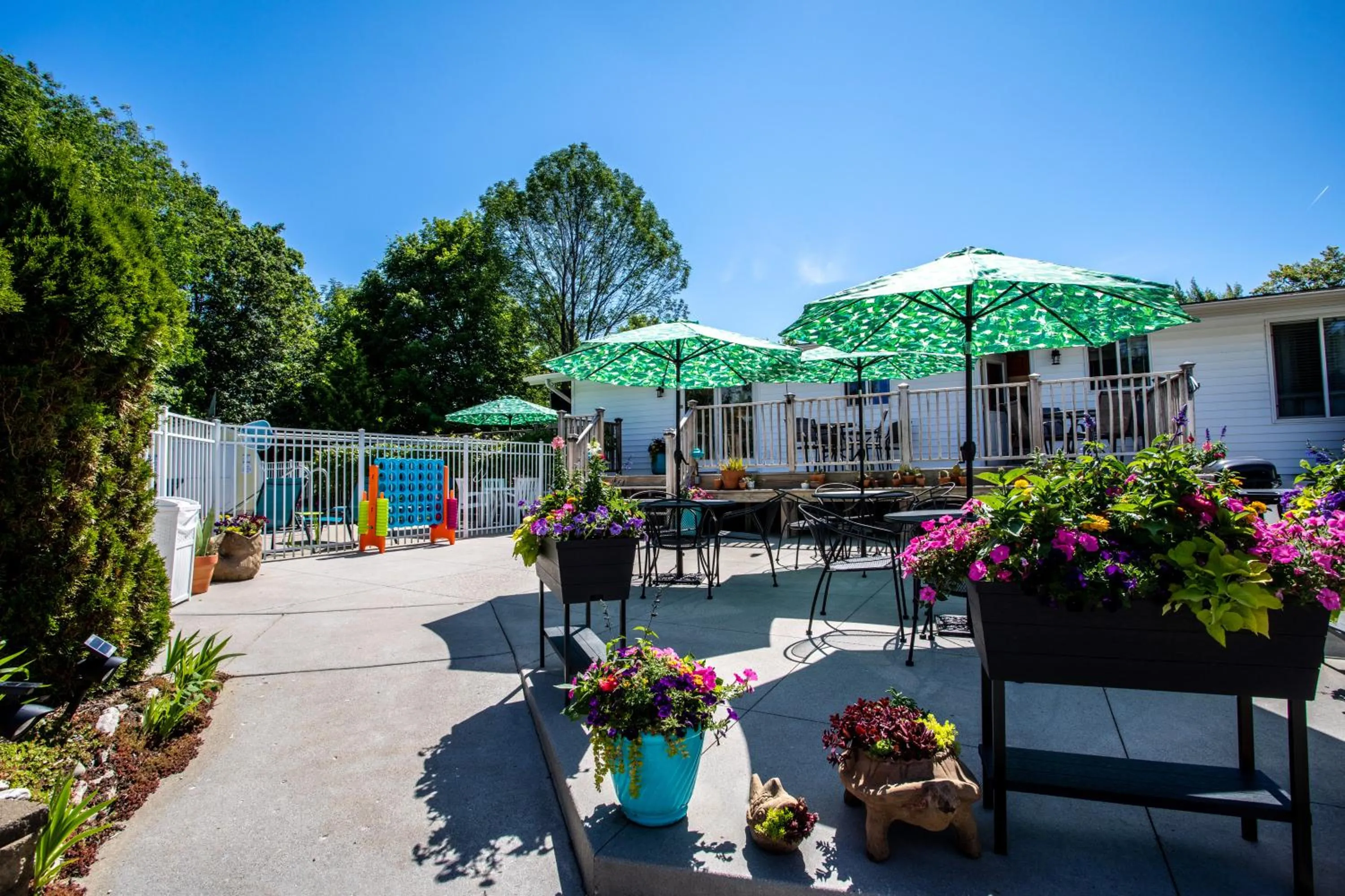 Patio in Ephraim Motel
