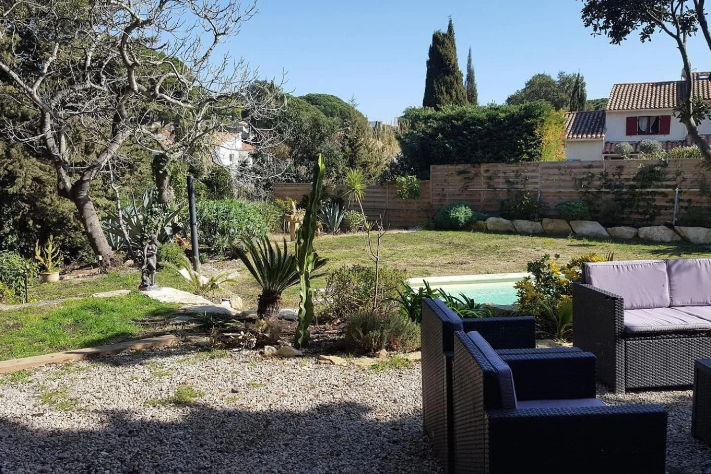 Garden view in Villa LES FIGUIERS