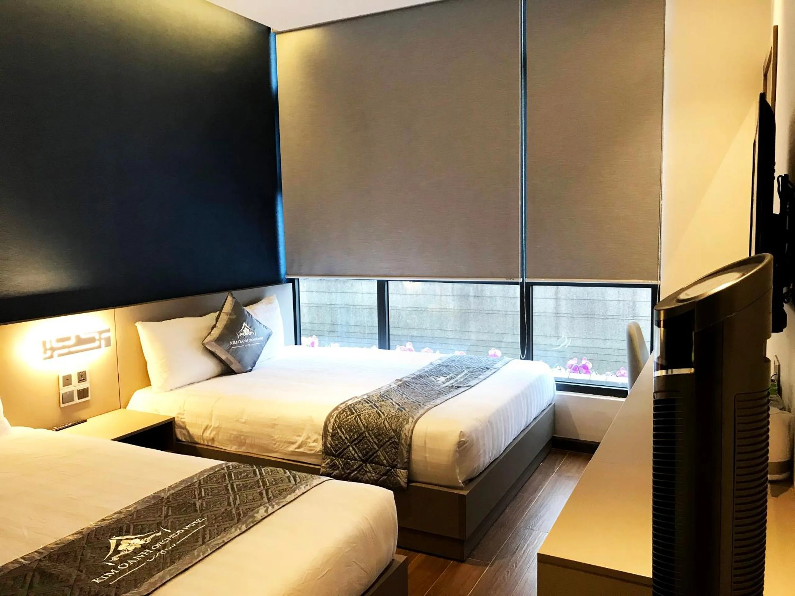 Bed in Kim Oanh Orchids Hotel