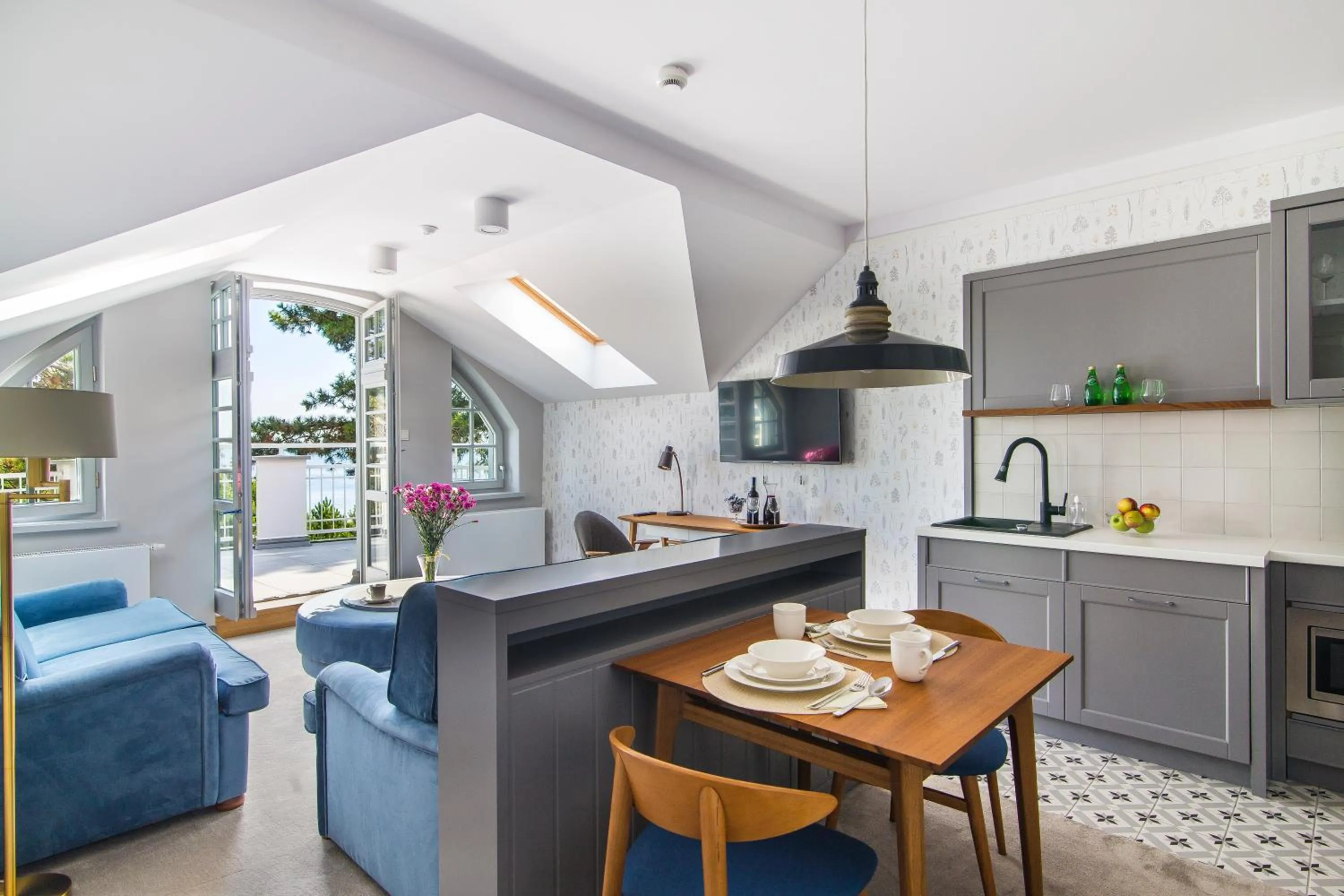 Kitchen or kitchenette in Villa Testa