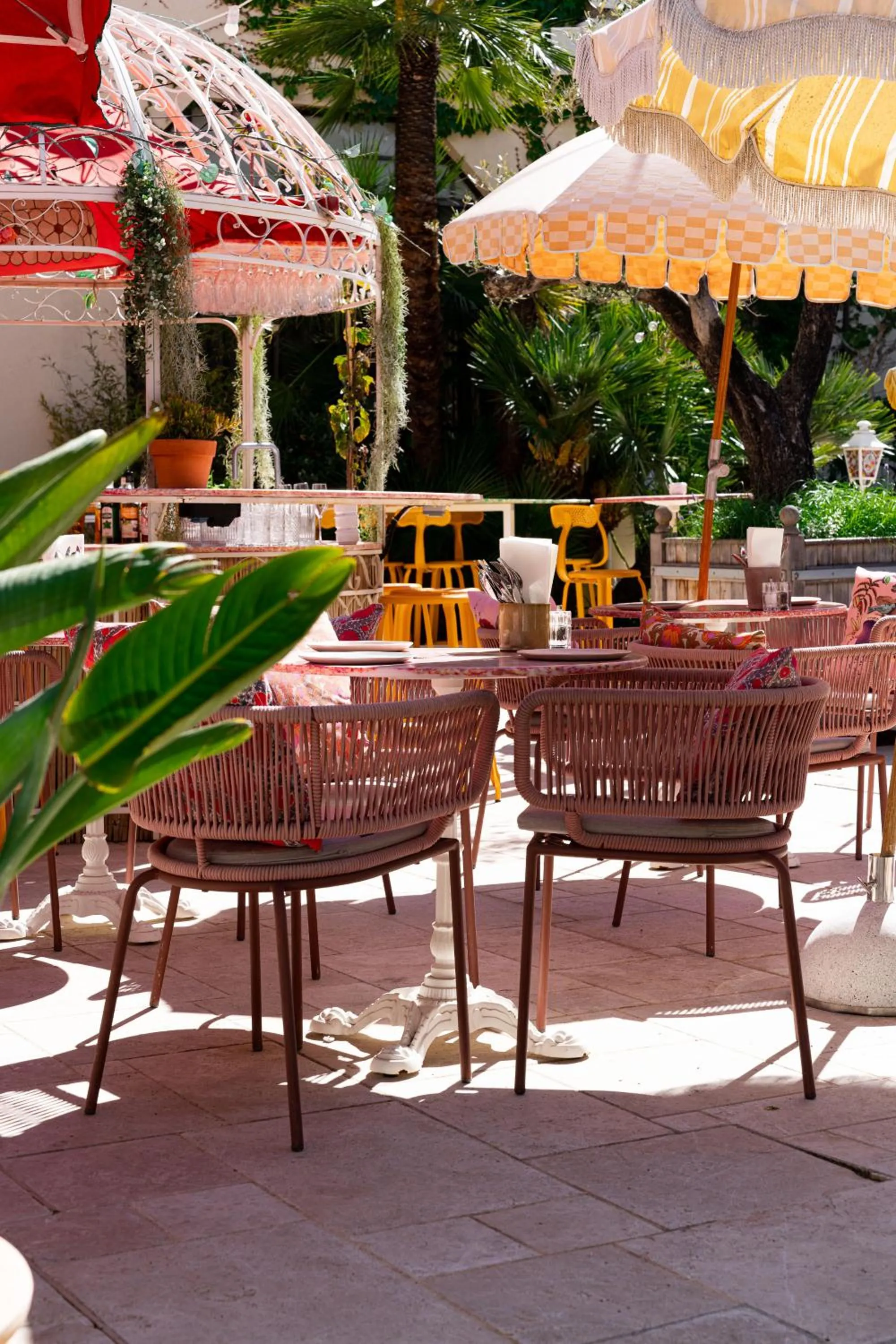 Patio in Hôtel Juana