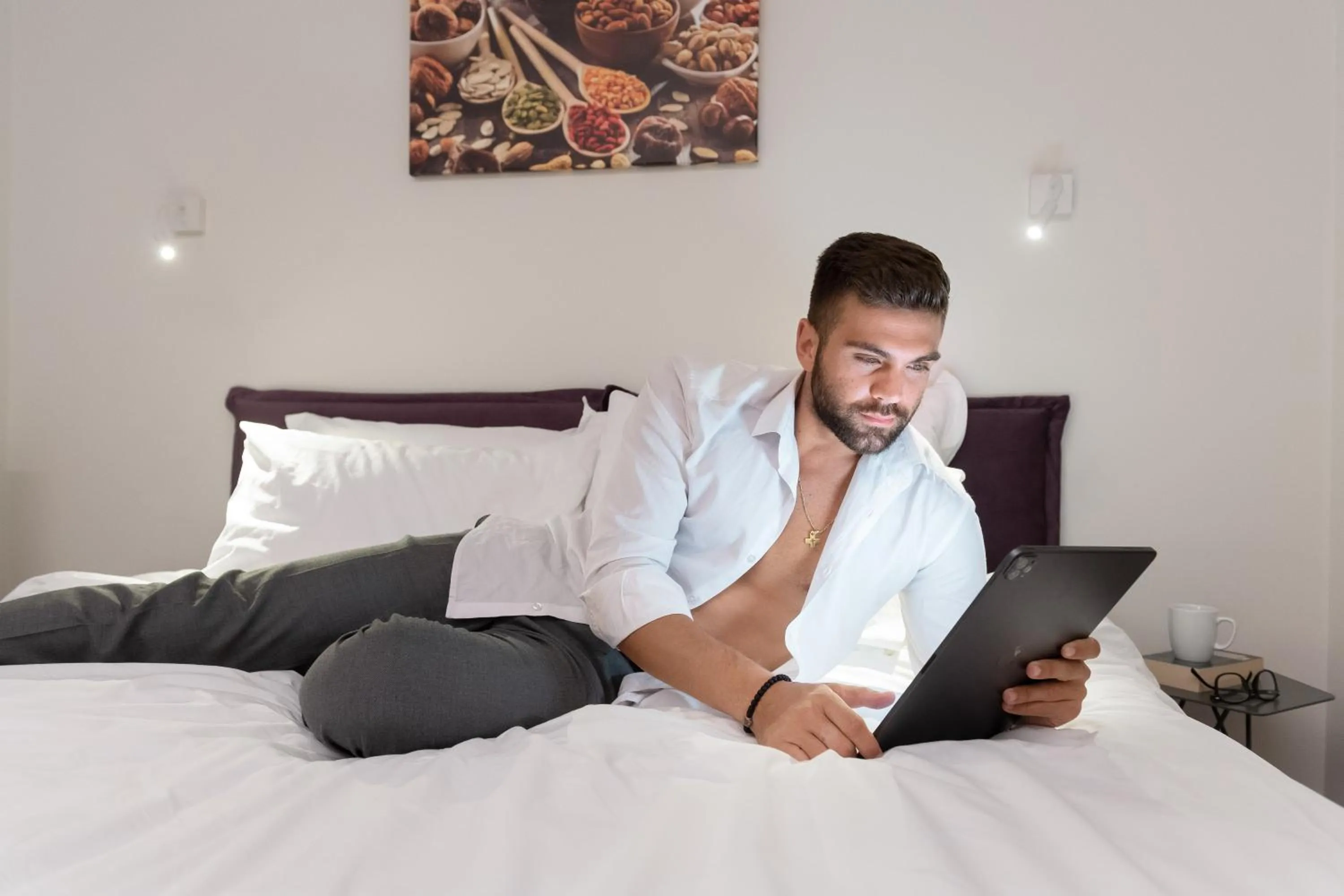 People, Bed in Thess Residences