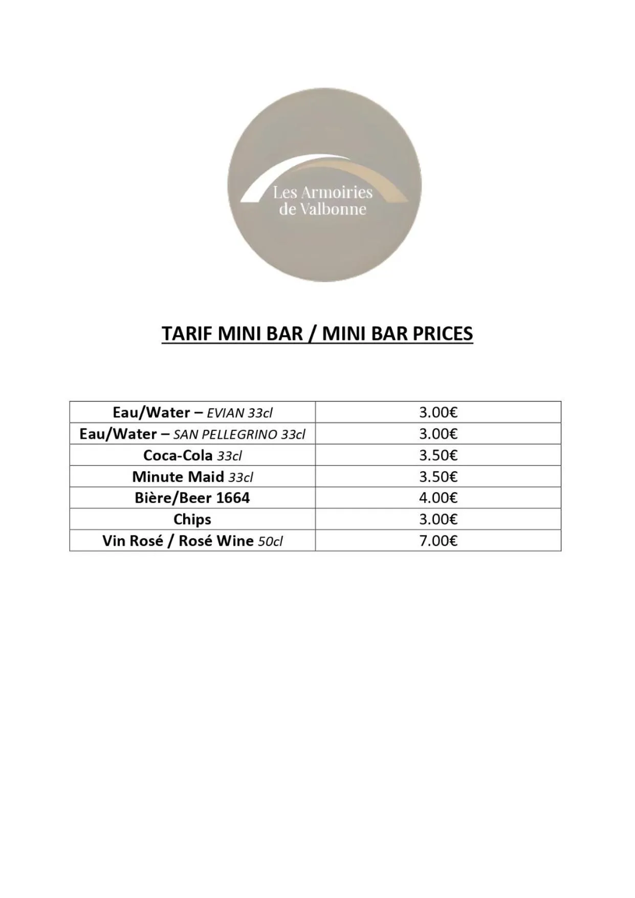 Restaurant/places to eat in Hotel les Armoiries