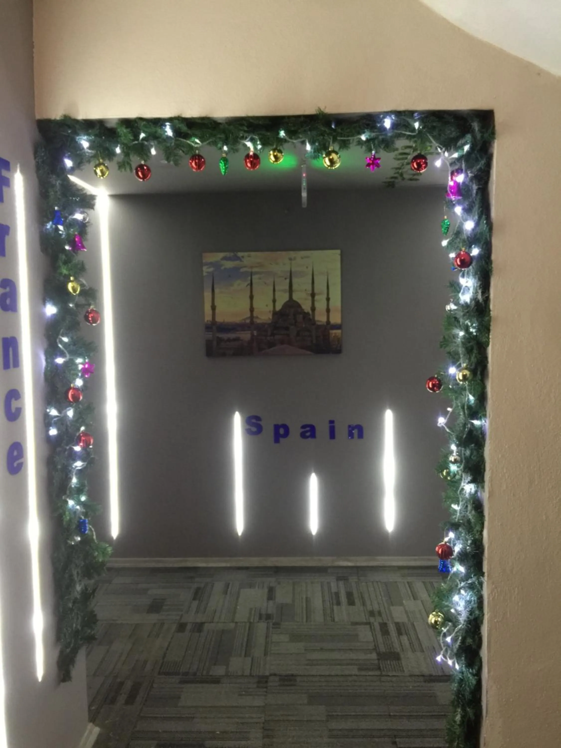 Decorative detail in lily airport otel