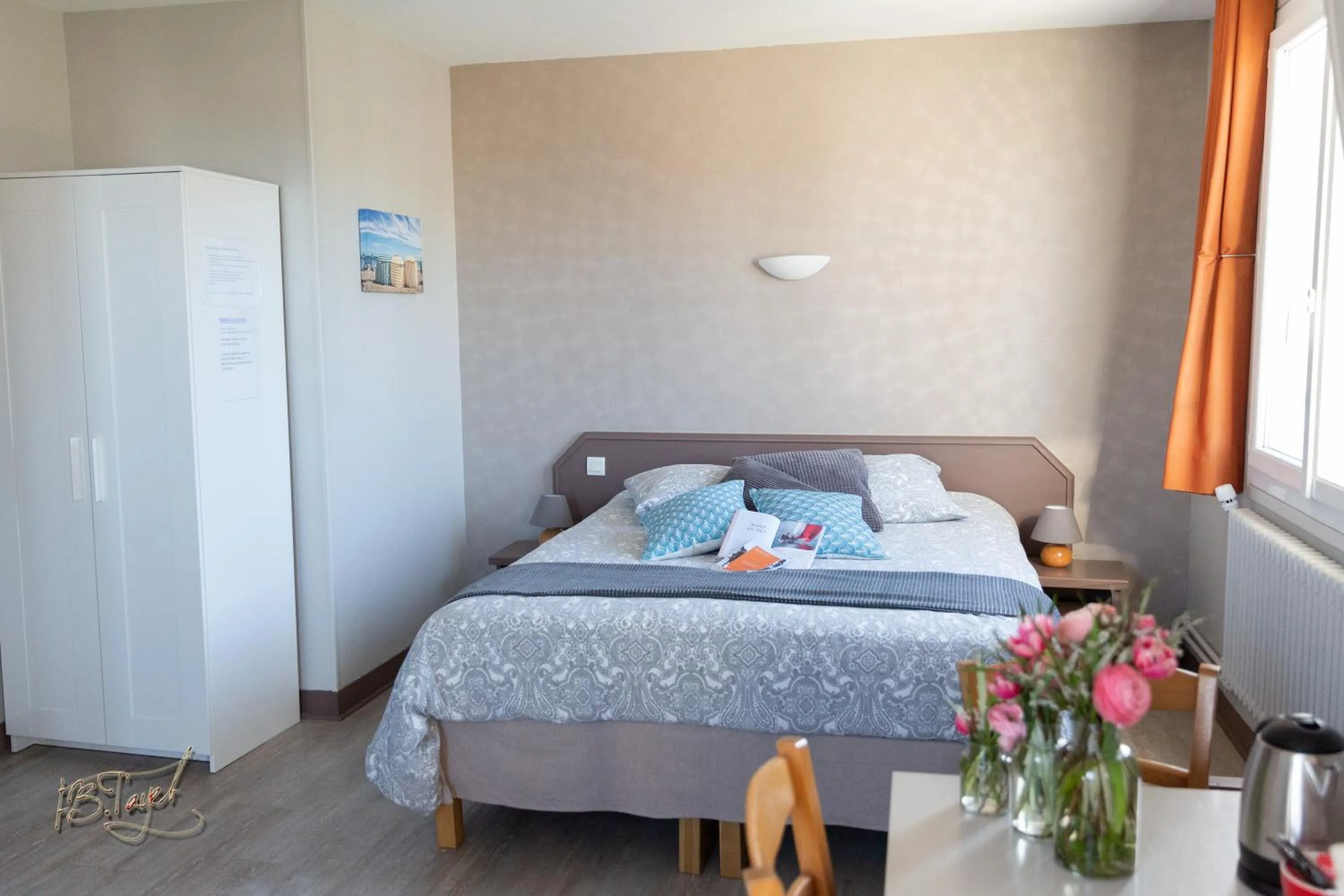 Bed in Hotel la piscine