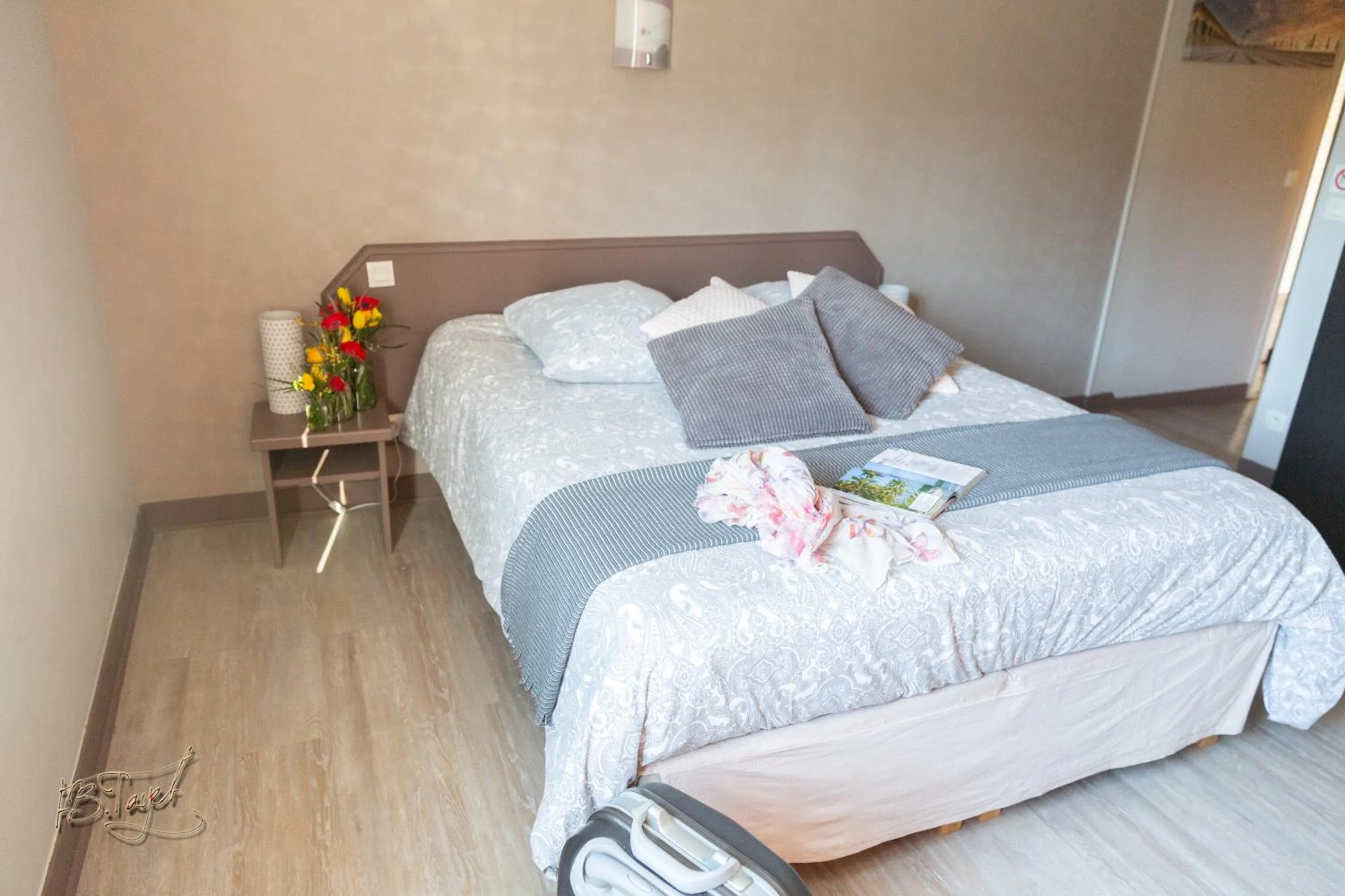 Bed in Hotel la piscine