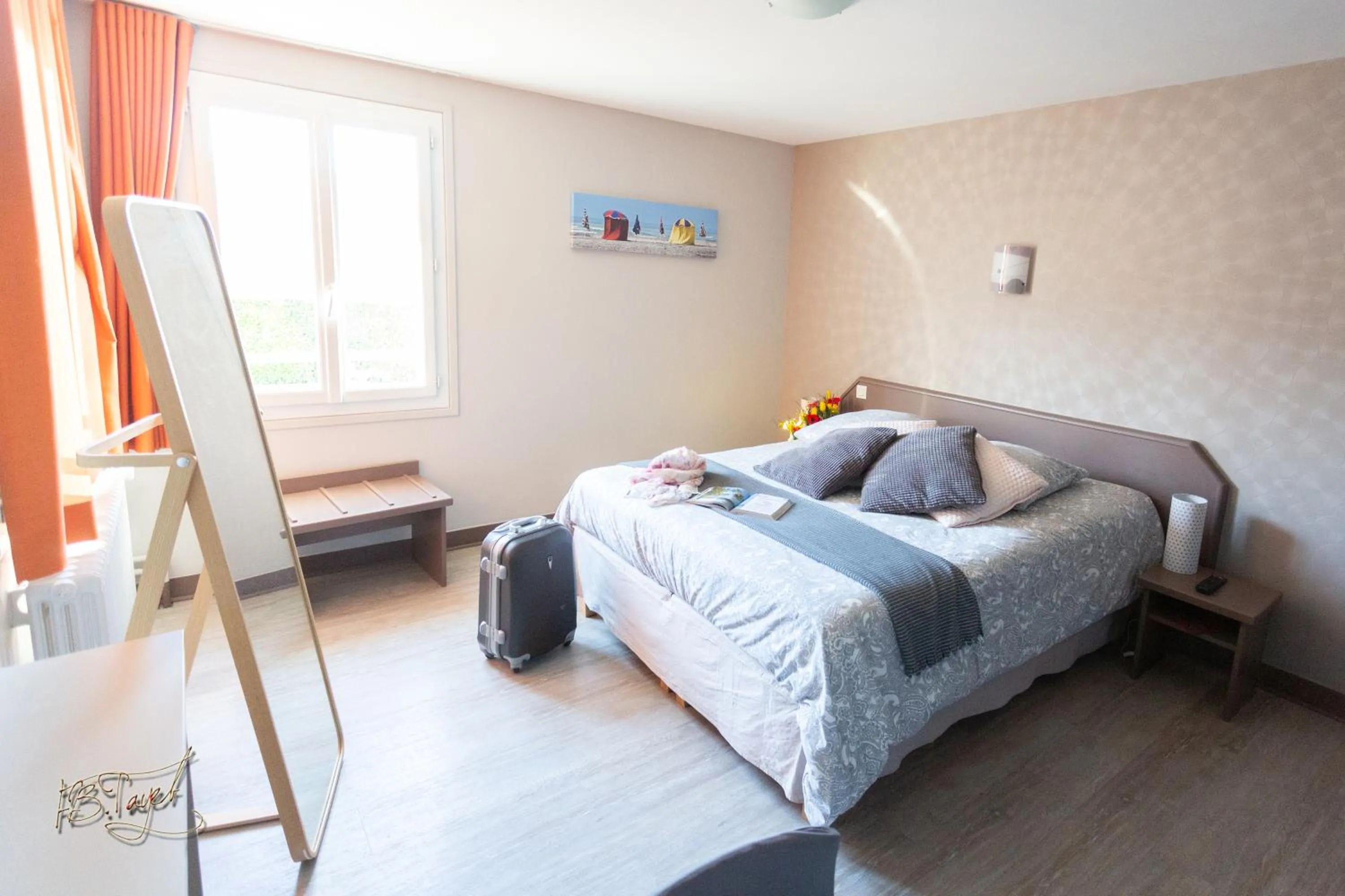 Bed in Hotel la piscine