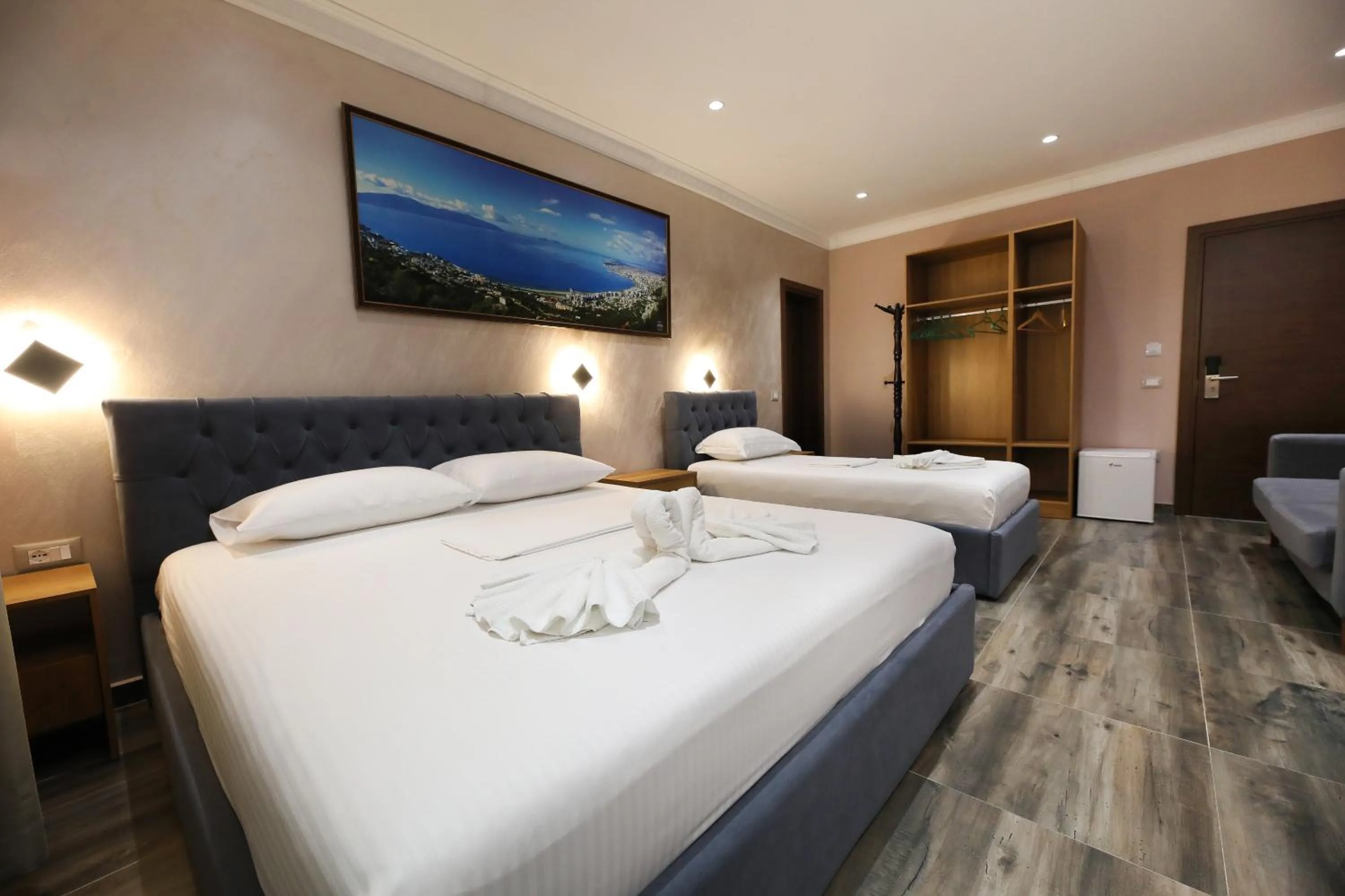 Bed in Hotel Salvadore