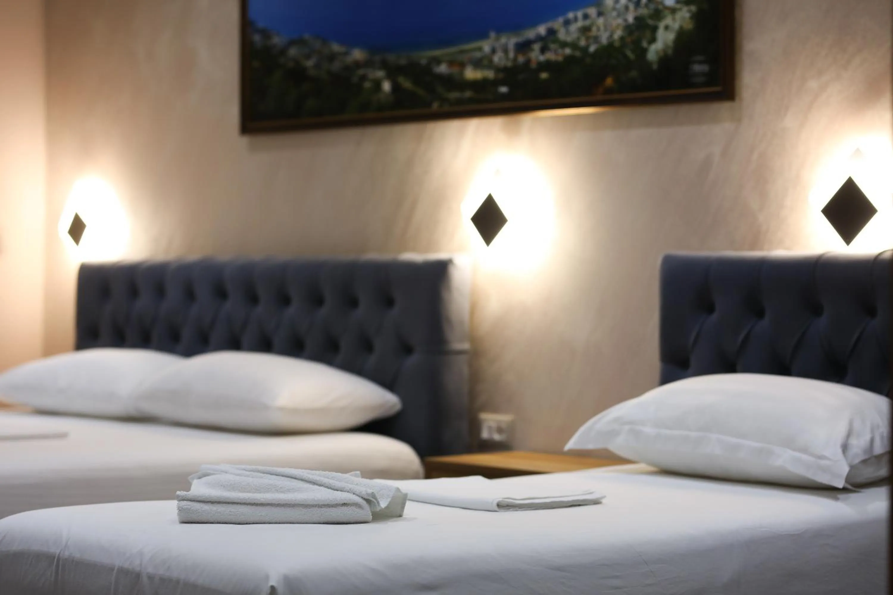 Bed in Hotel Salvadore