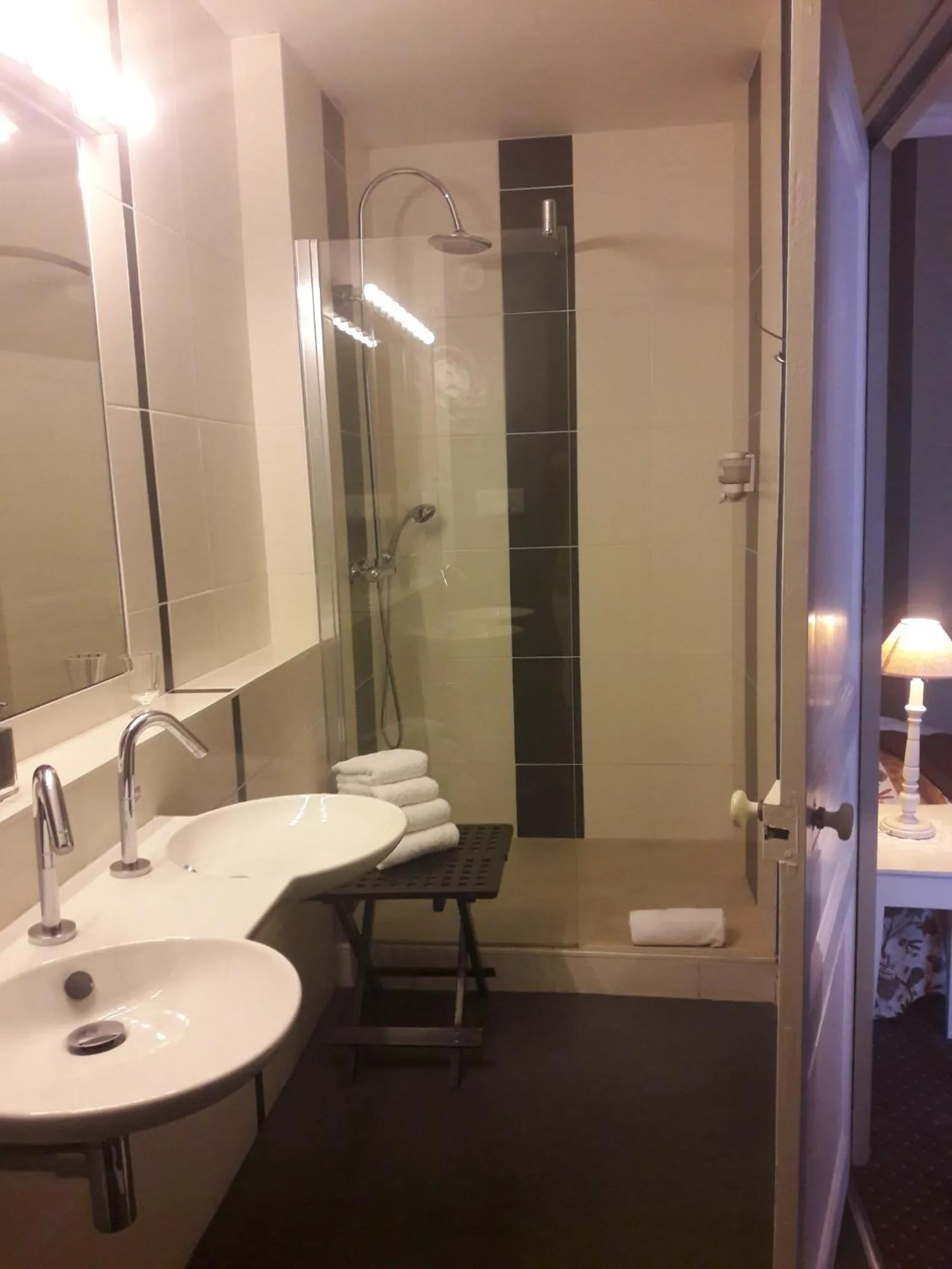 Shower in Le Manoir de l'antiquité