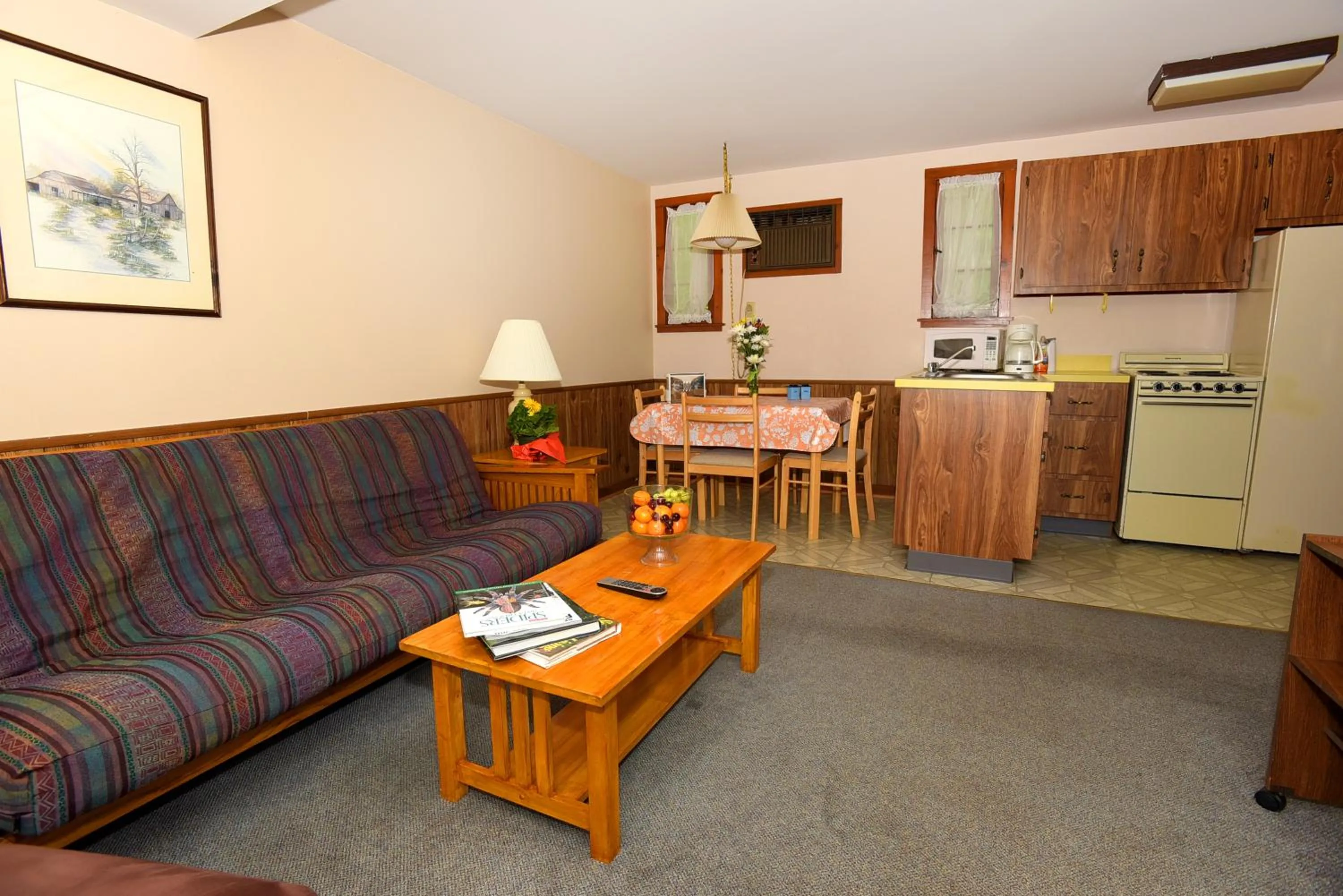 Living room in Lincoln Log Colony