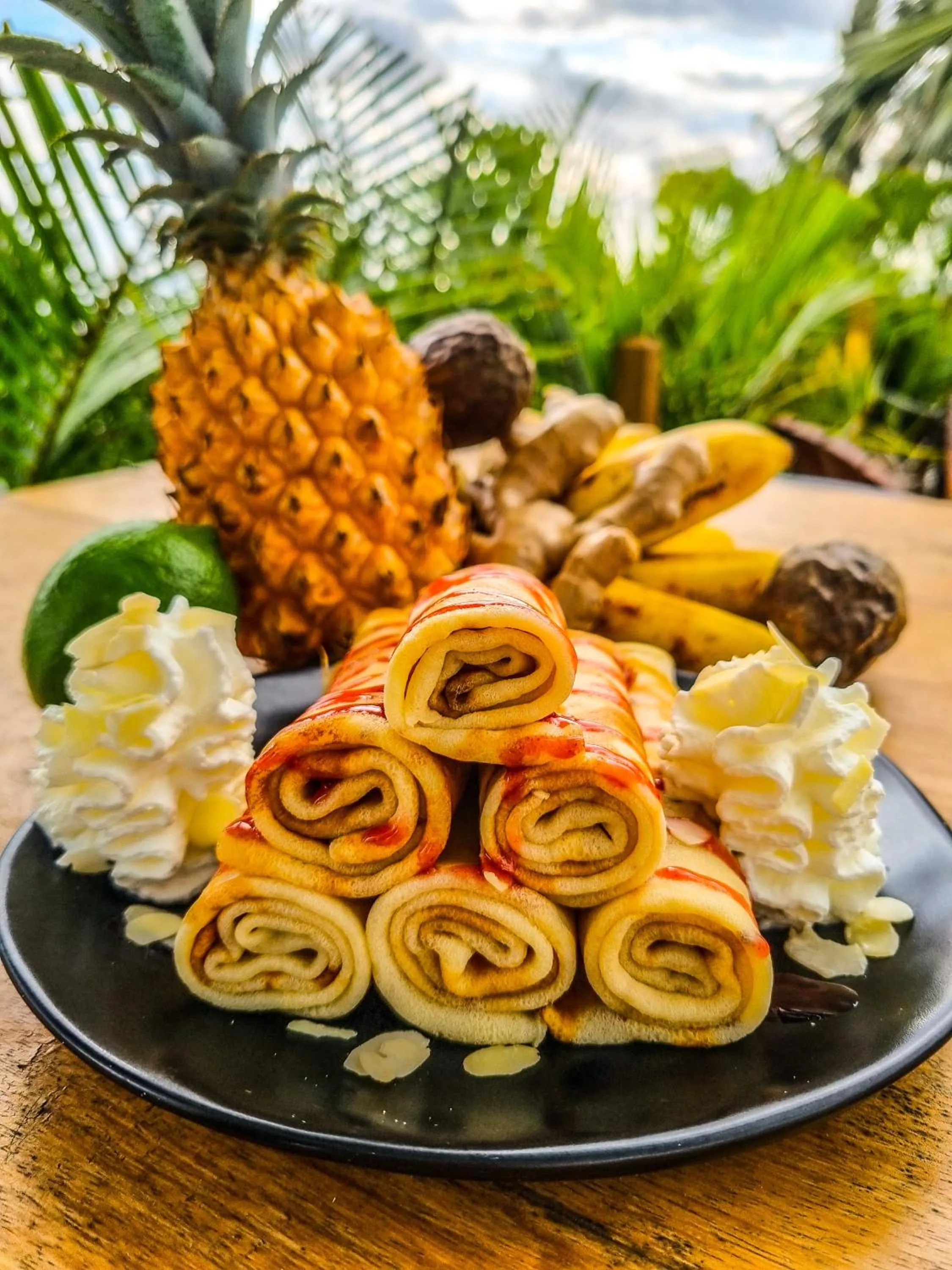 Food and drinks in Maison d'hôtes Villa des Mascareignes
