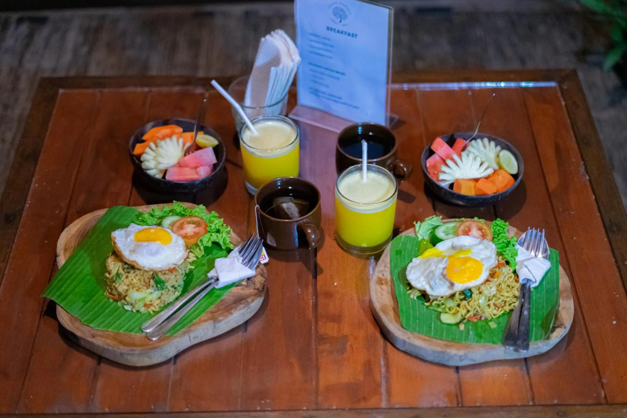 Food and drinks in Arana Garden Ubud