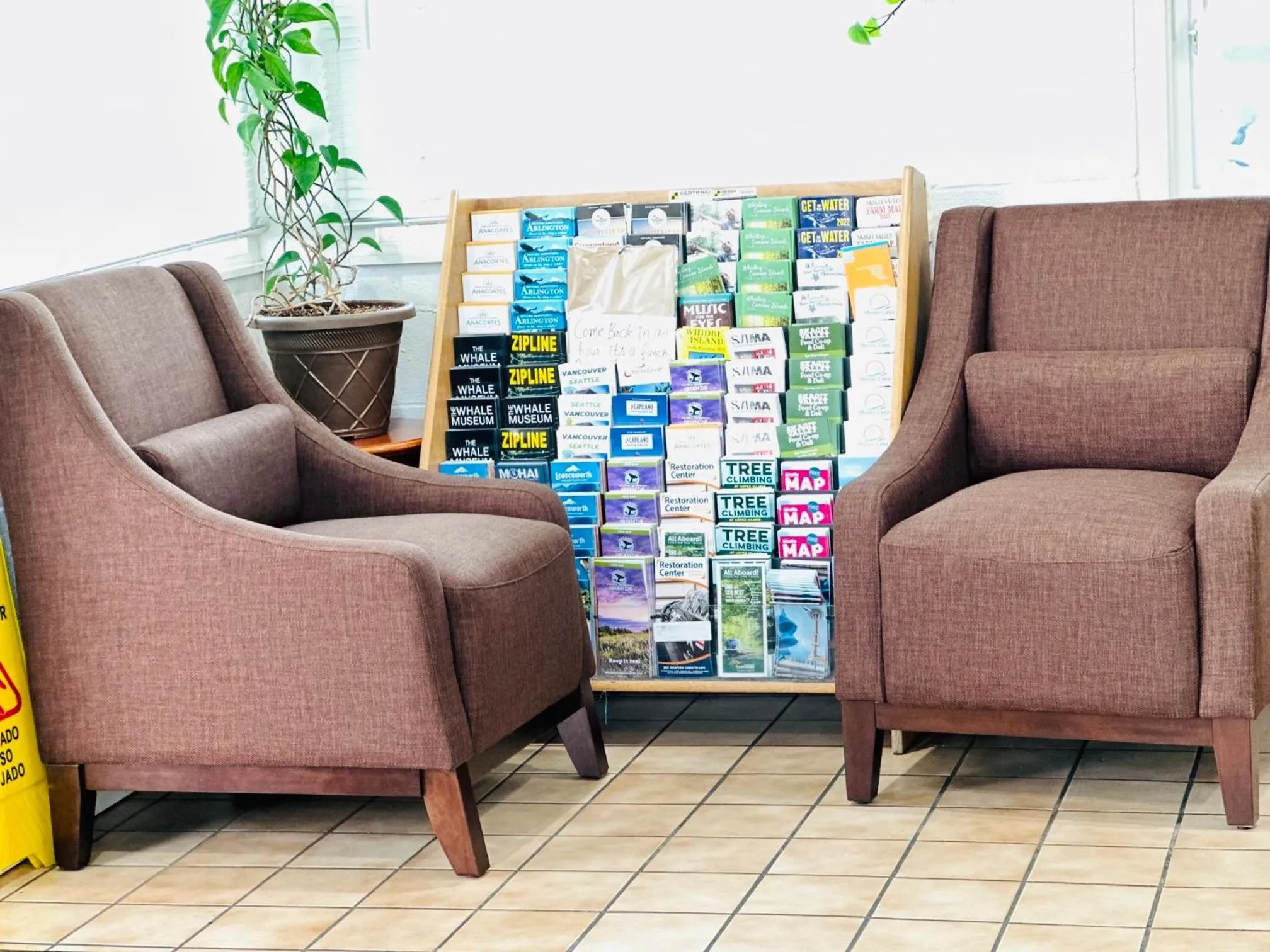 Seating area in Northwoods Motel