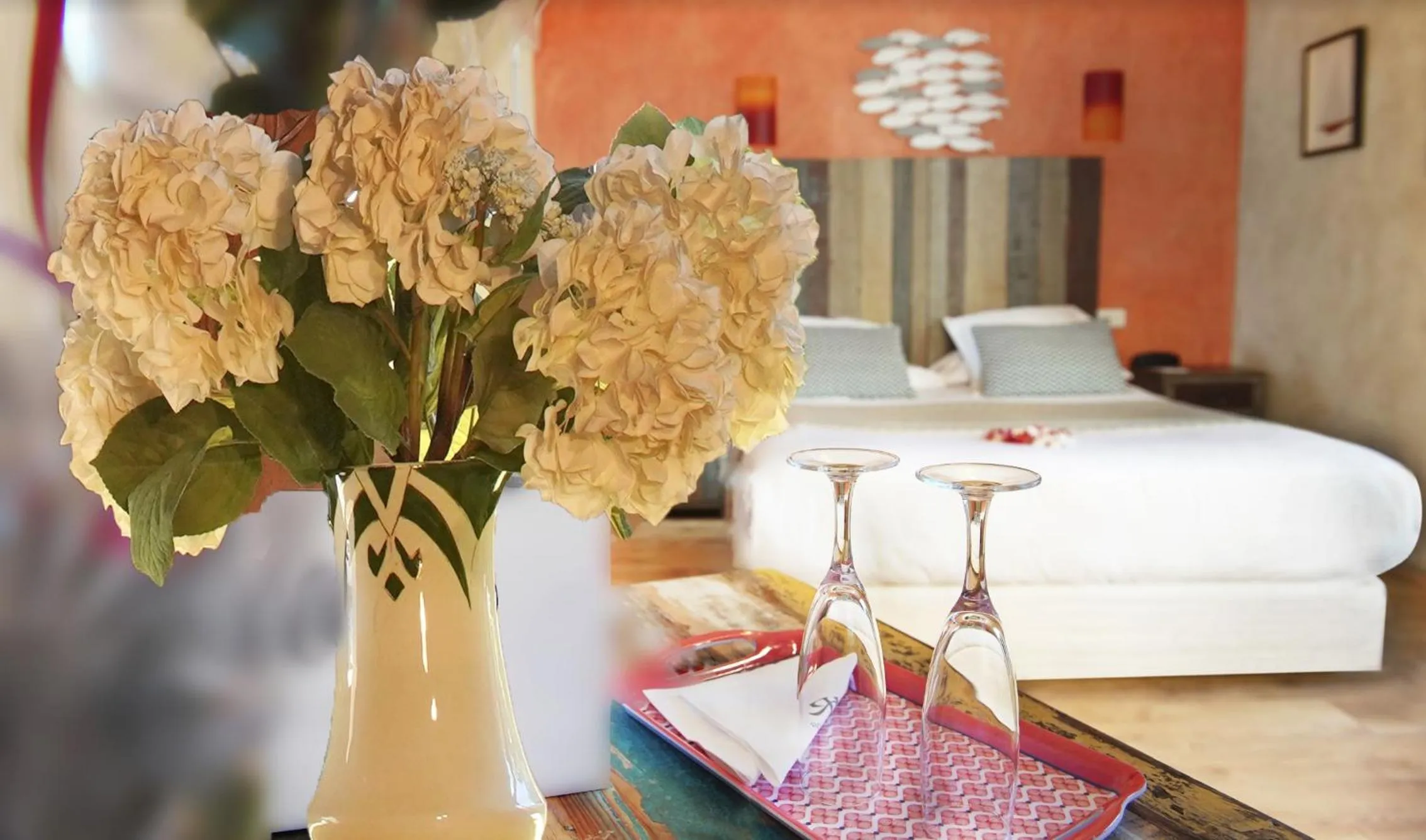 Balcony/Terrace, Bed in Le Mas des Citronniers