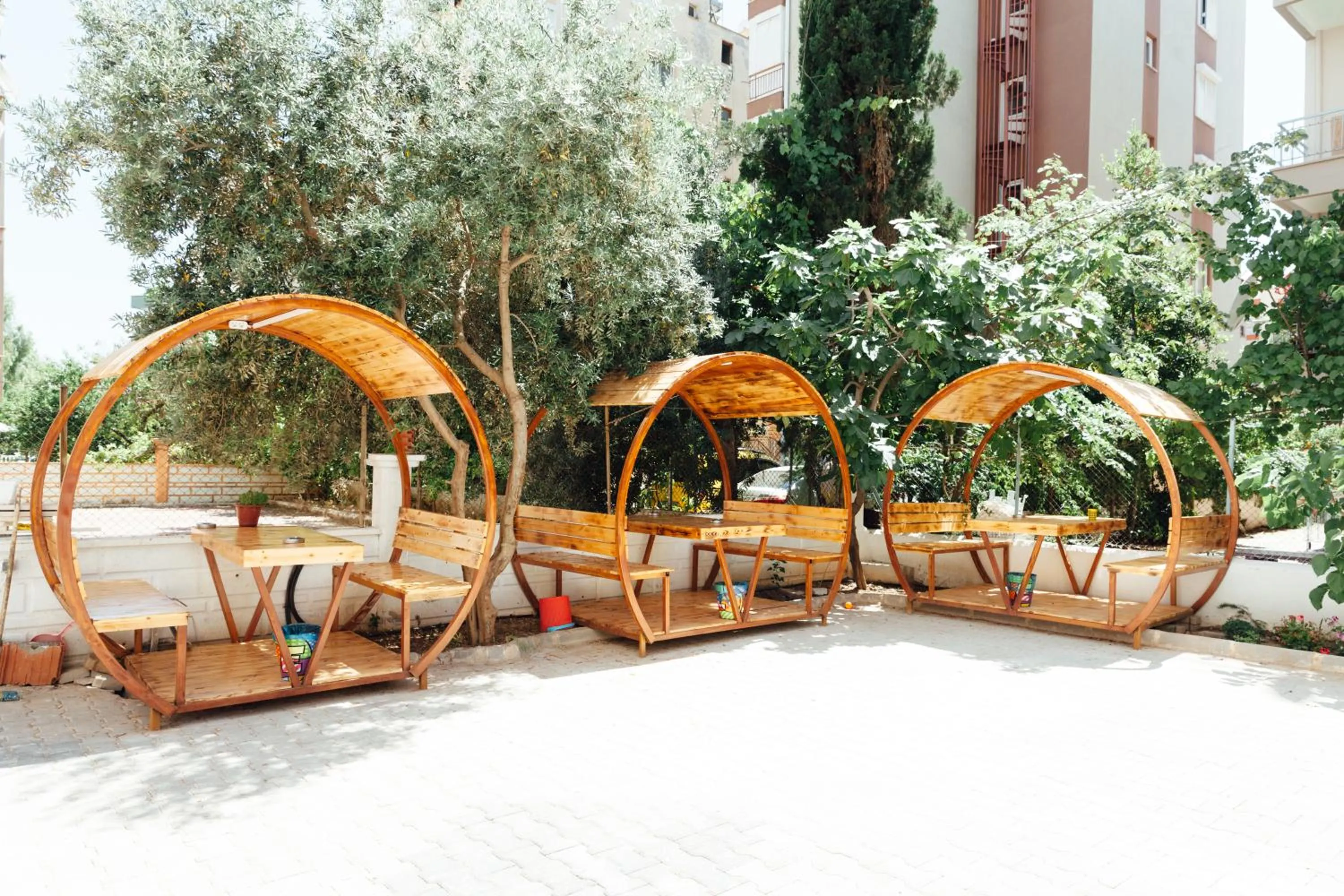 Patio in Sare Suites Downtown