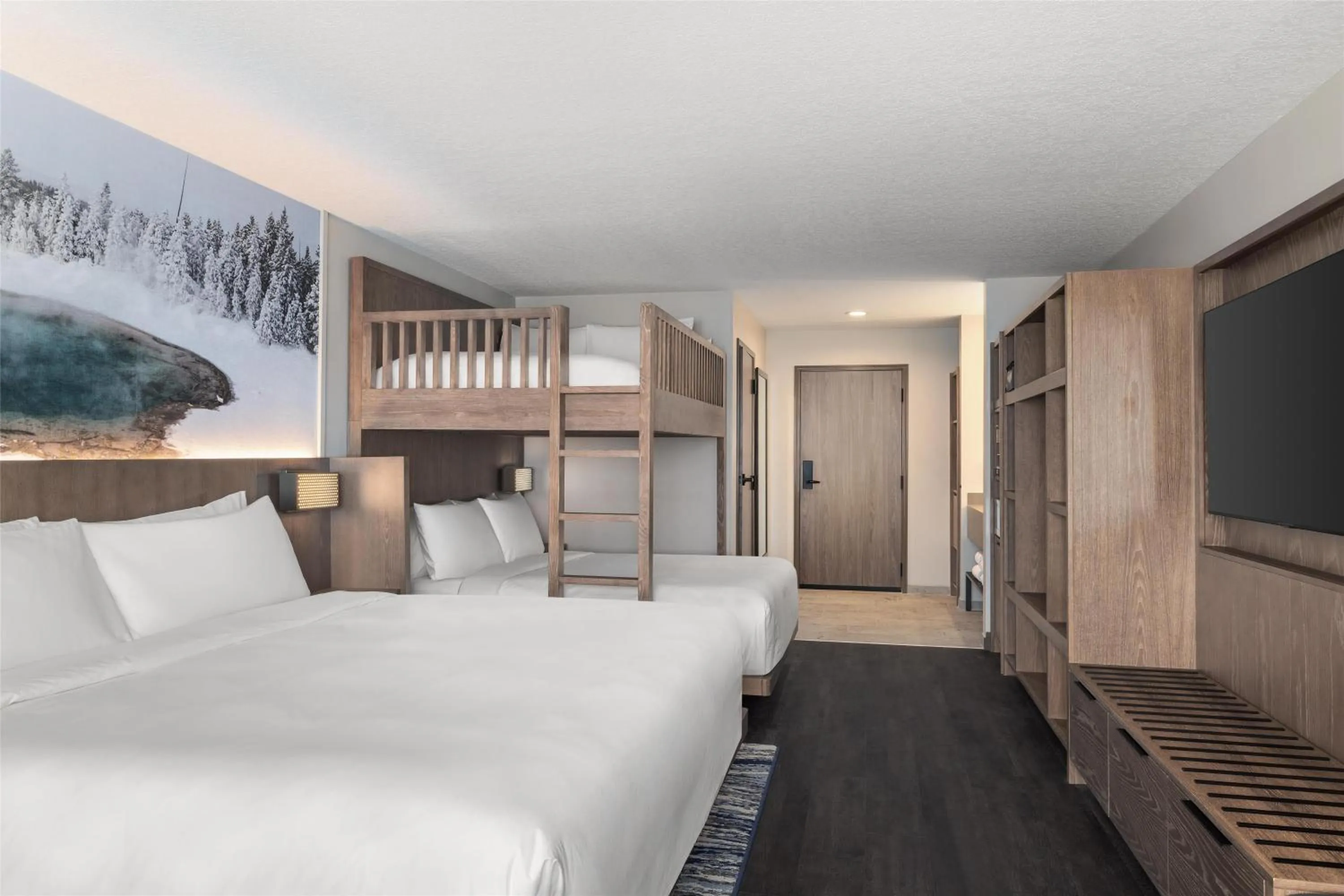 Bed in Starlite Yellowstone, Tapestry Collection by Hilton