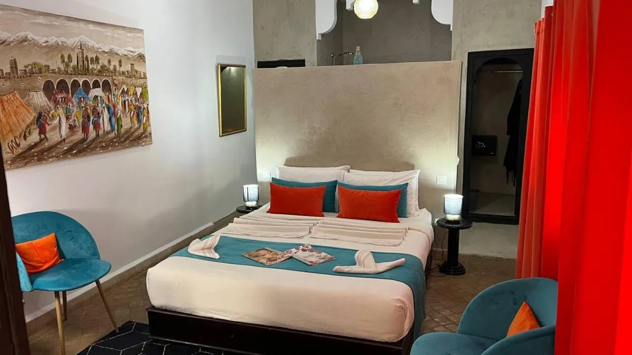 Bed in RIAD PÉNÉLOPE Marrakech